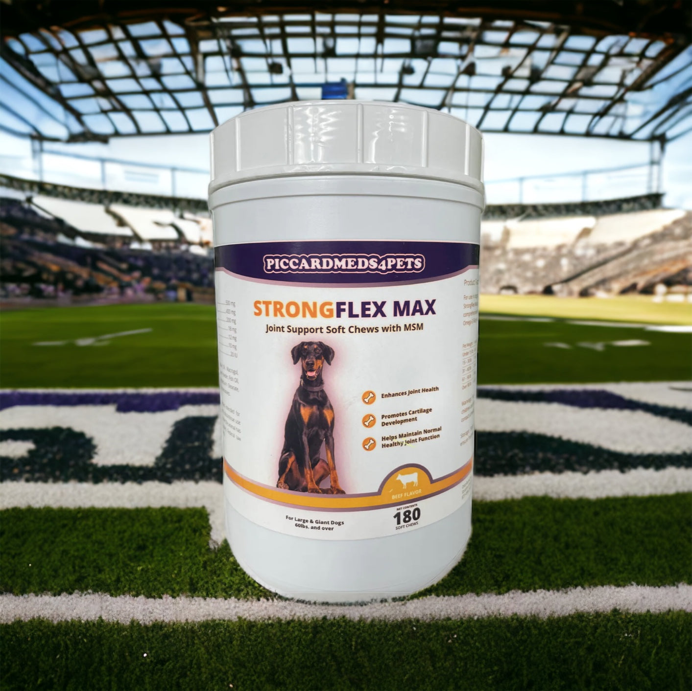 Piccardmeds4pets StrongFlex Max Joint Support Chews Large Dogs 180ct + FREE Bandana!