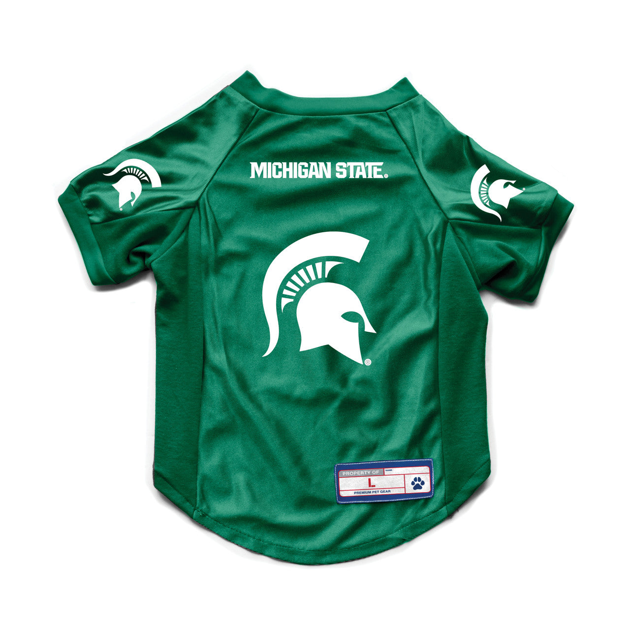 Michigan State Spartans Pet Jersey Stretch Size Xs - Special Order