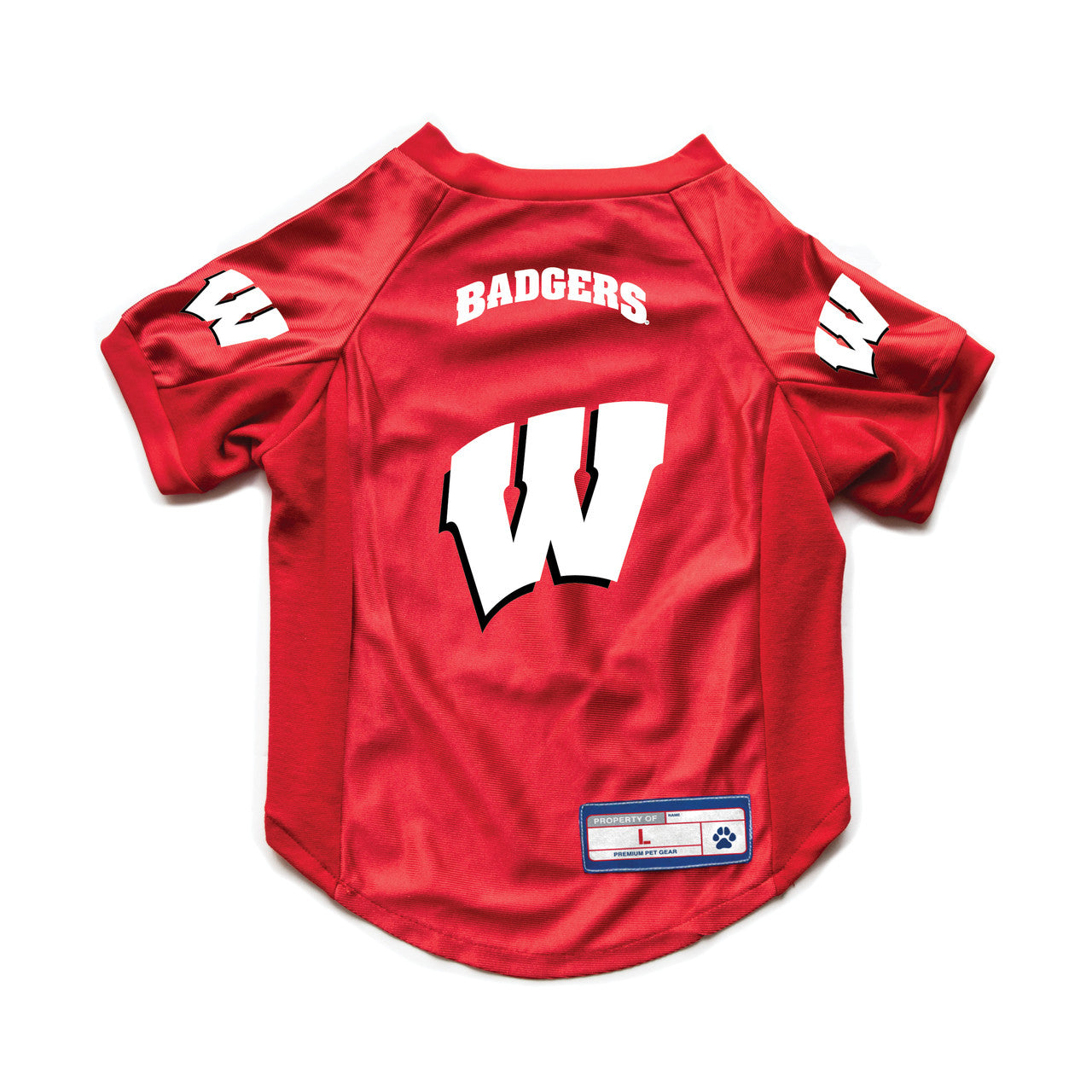Wisconsin Badgers Pet Jersey Stretch Size Xs - Special Order