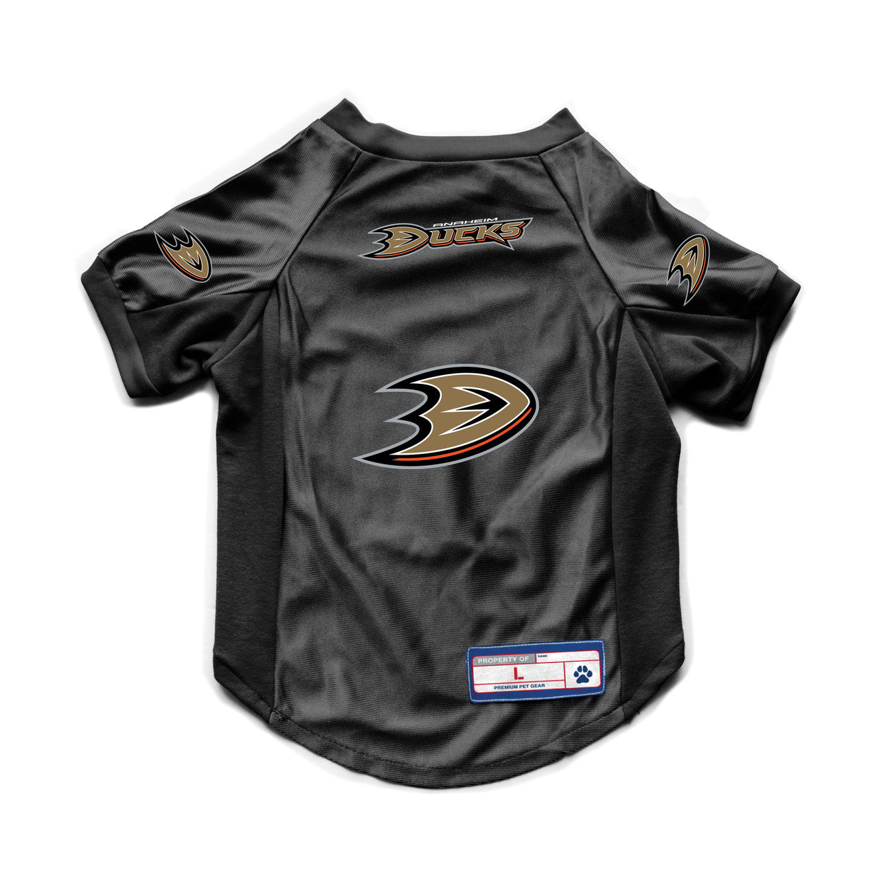 Anaheim Ducks Pet Jersey Stretch Size Xl - Special Order