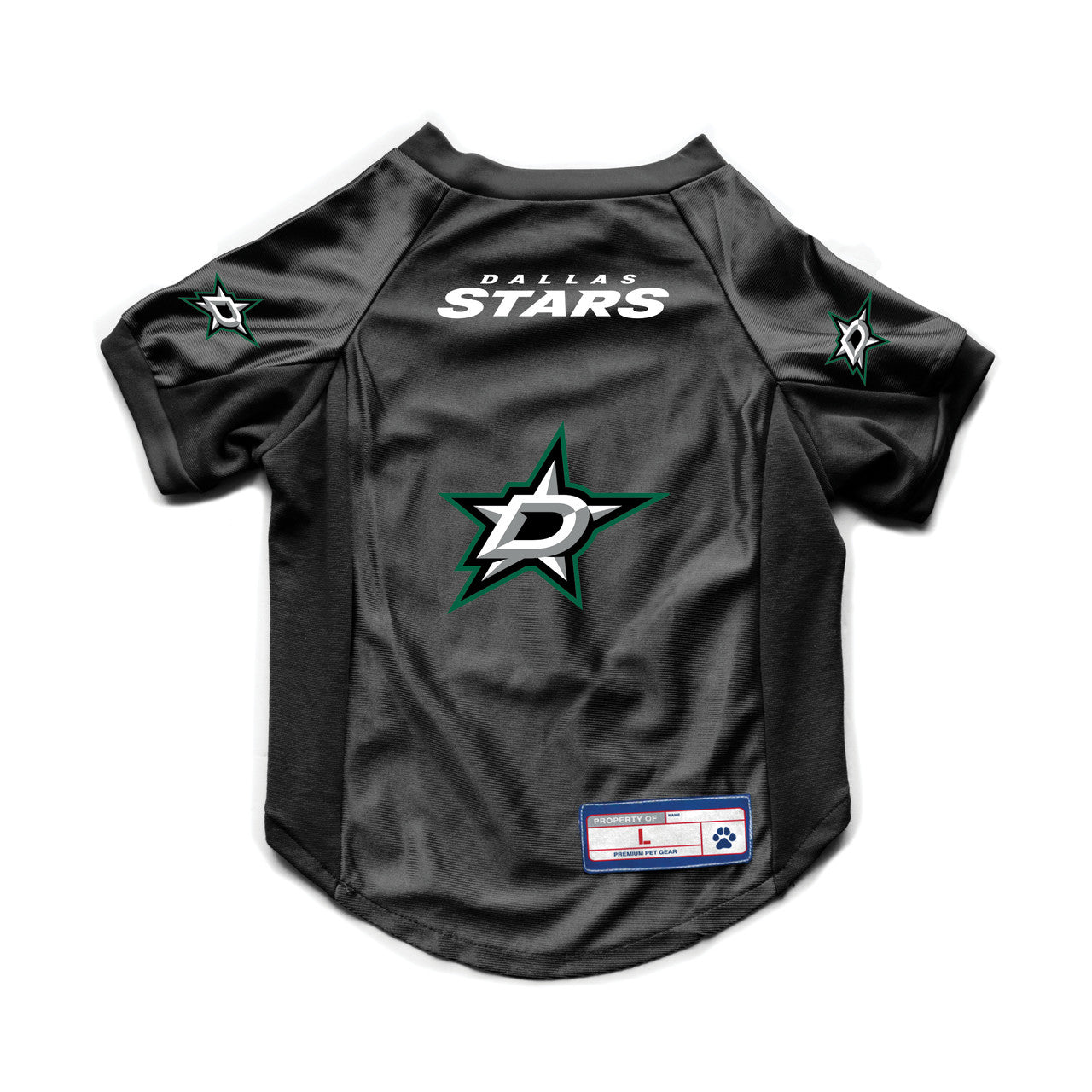 Dallas Stars Pet Jersey Stretch Size L - Special Order