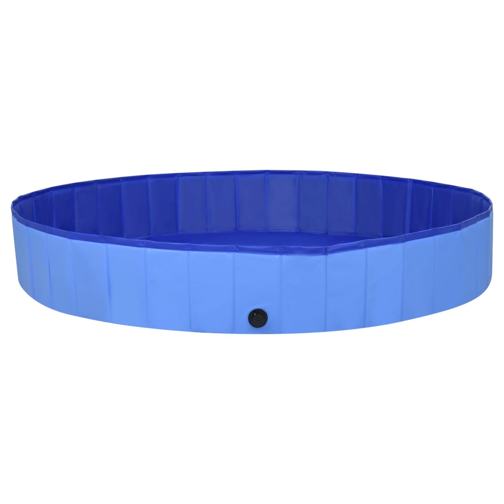 Vidaxl Durable Foldable Dog Swimming Pool - Premium Pvc Material - Reinforced Edges - Anti-Slip Surface - Suitable For Indoor/Outdoor Use - 78.7' X 11.8'