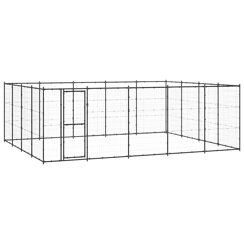 vidaXL Outdoor Dog Kennel Steel 260.5 ft