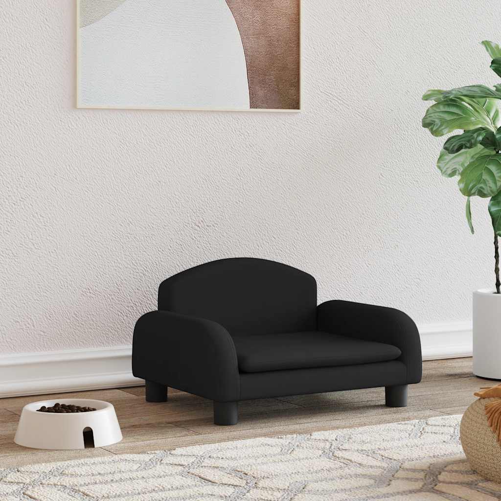 vidaXL Dog Bed Black 50x40 x 11.8  Fabric
