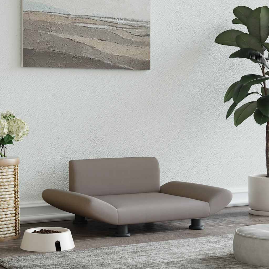 vidaXL Dog Bed Taupe 70x45 x 11.0  Fabric