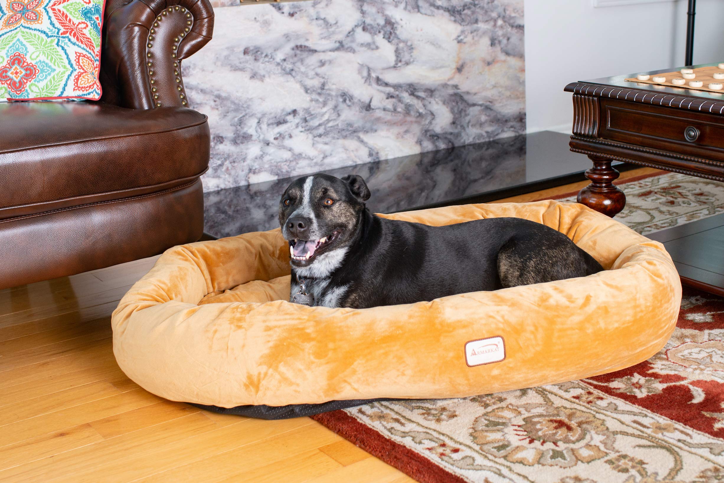 Armarkat Pet Bed 43-Inch By 30-Inch D02Czs-Large, Brown (D02Czs-L)
