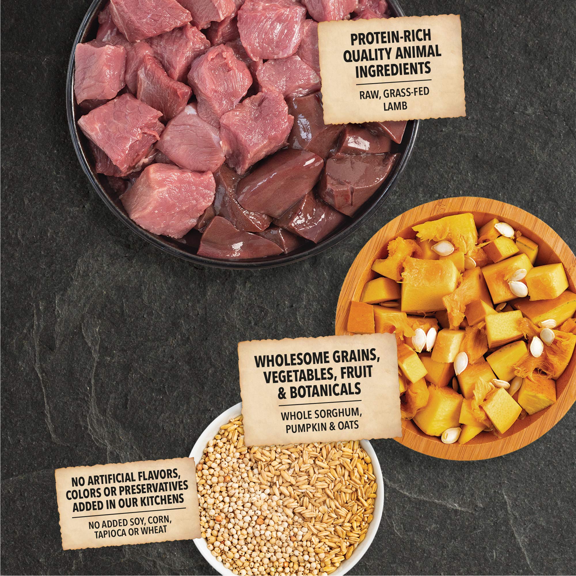 ACANA Wholesome Grains Dry Dog Food, Lamb & Pumpkin Recipe, 4lb