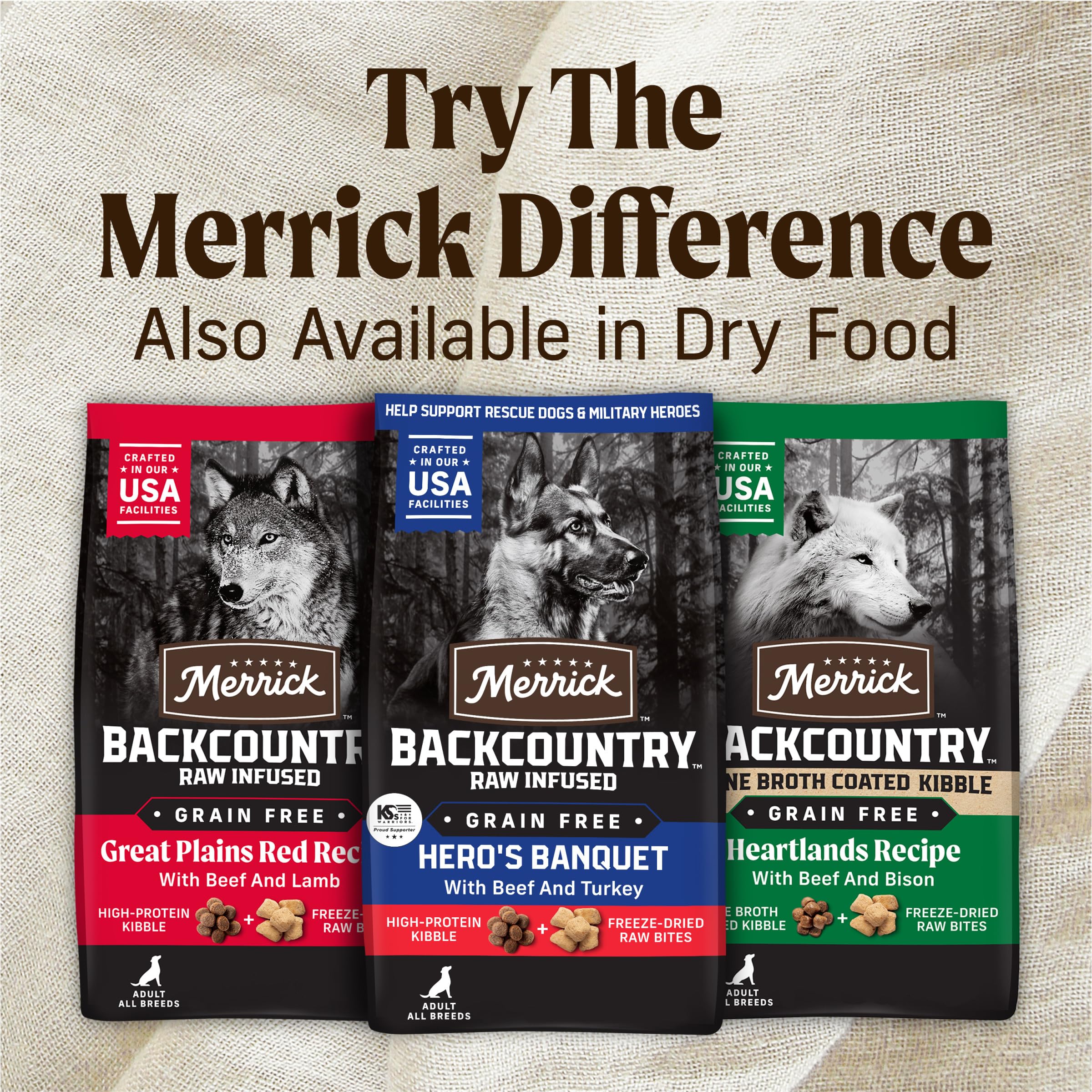 Merrick Backcountry Grain Free Premium Canned Wet Dog Food, Soft And Healthy Recipe, Real Beef Dinner - (Pack of 12) 12.7 oz. Ca