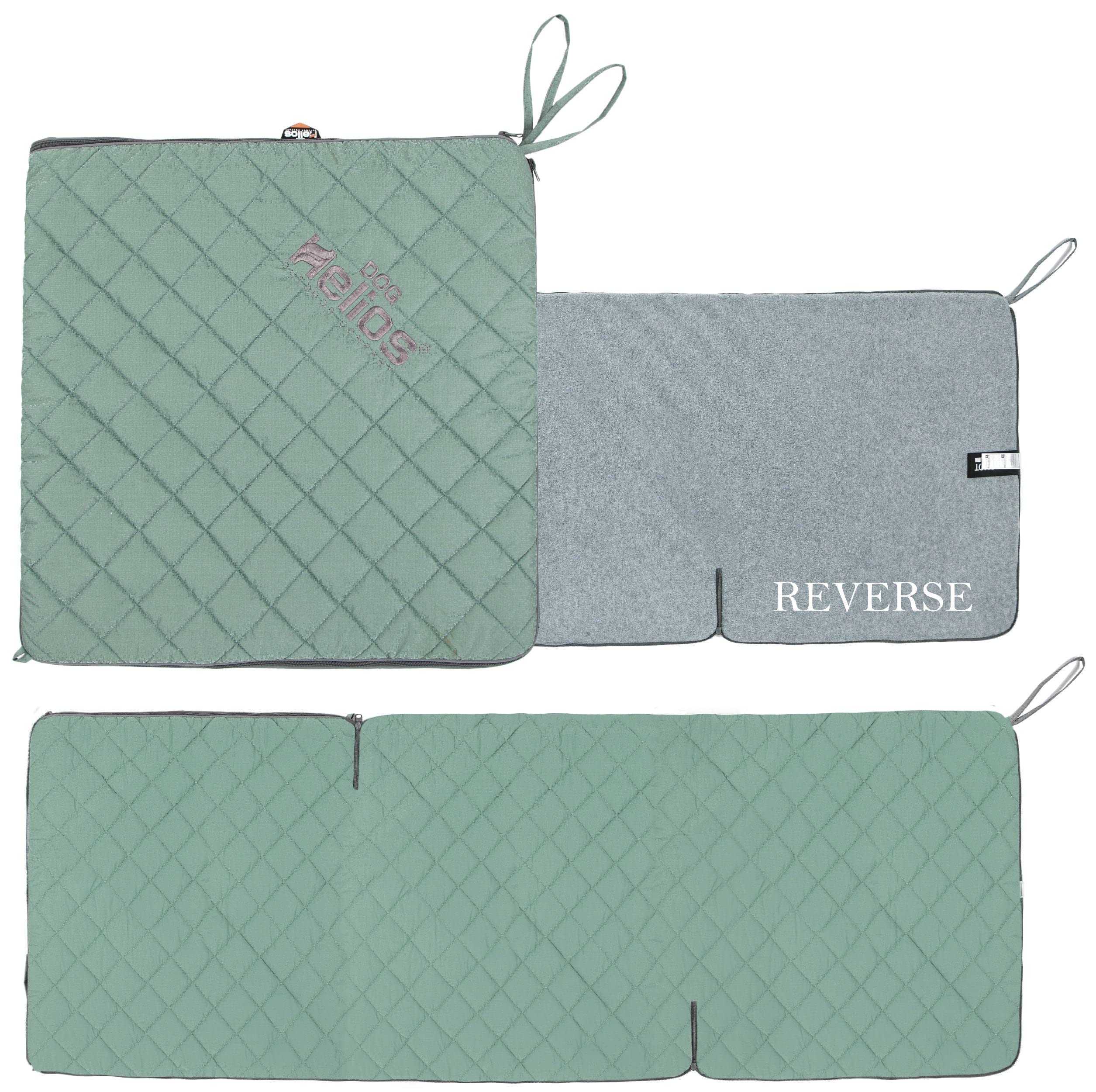 Dog Helios Bouldertrek 3In1 Expandable Surface Outdoor Travel Camping Dog Mat, Green