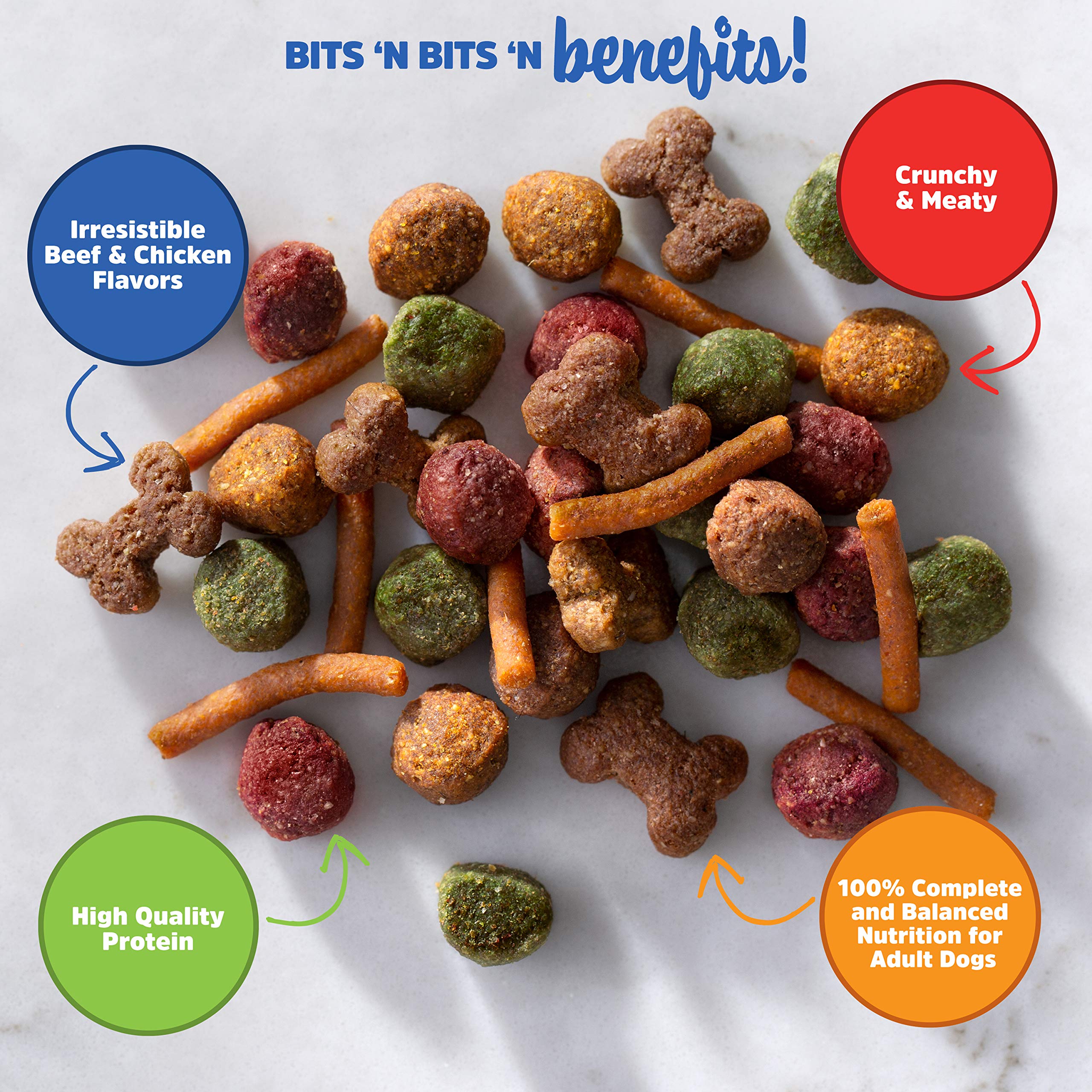 Kibbles N Bits Original Savory Beef & Chicken Flavors Dry Dog Food, 3.5 Pounds