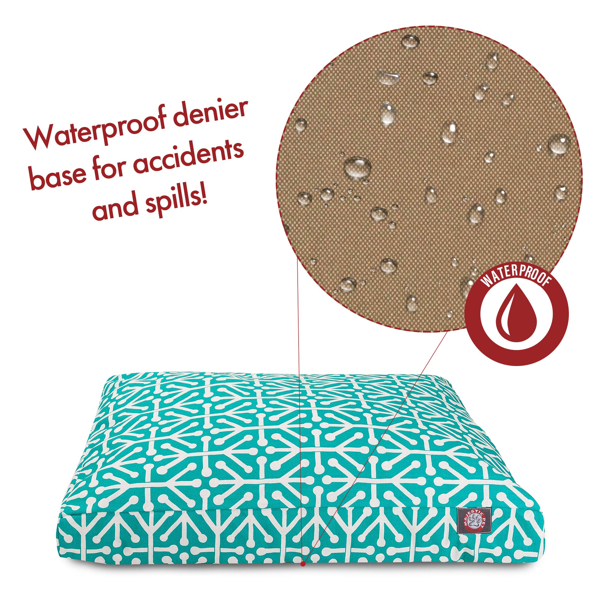 Pacific Aruba Large Rectangle Indoor Outdoor Pet Dog Bed With Removable Washable Cover By Majestic Pet Products Medium
