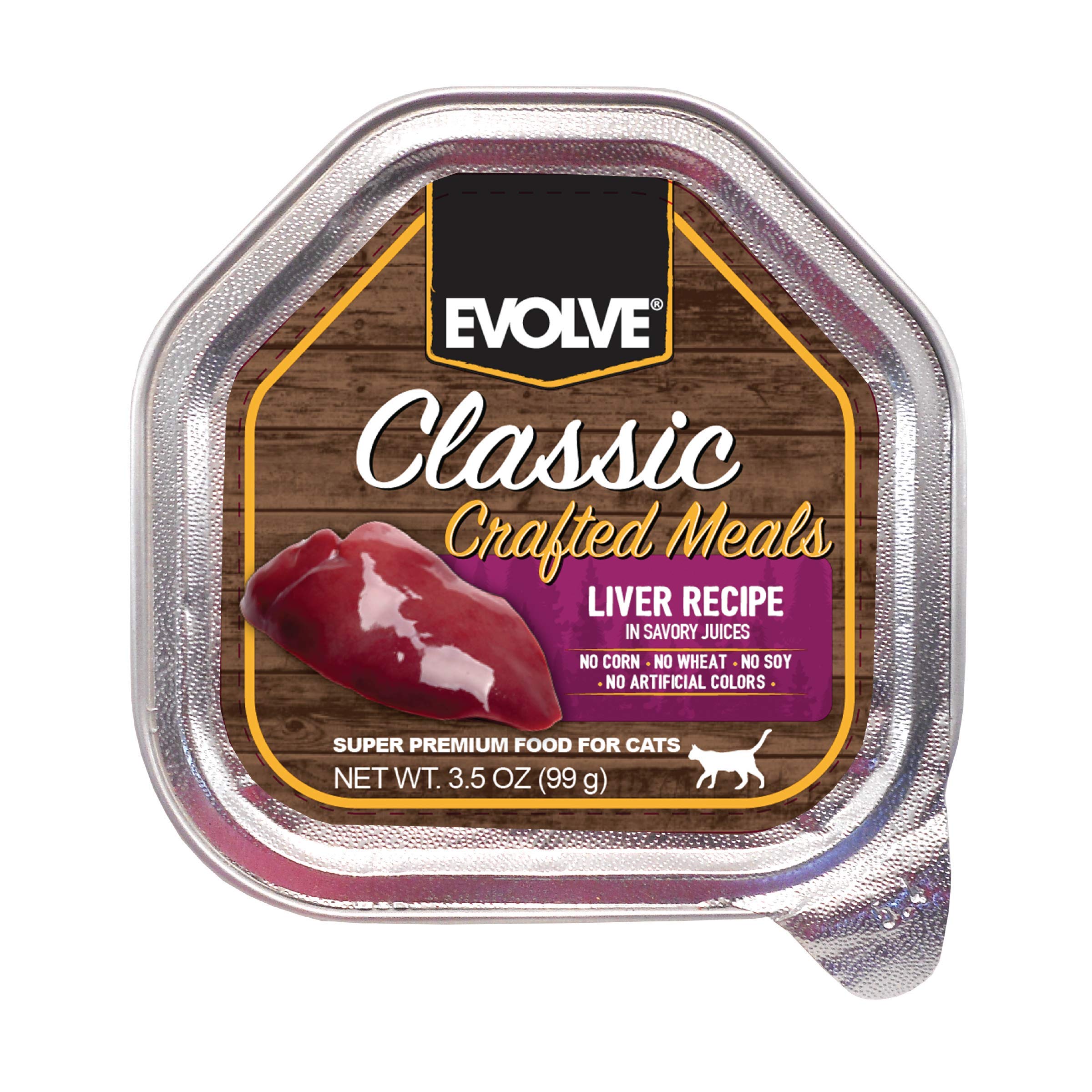 Evolve Classic Crafted Meals Liver Recipe Cat Food (Pack of 15)