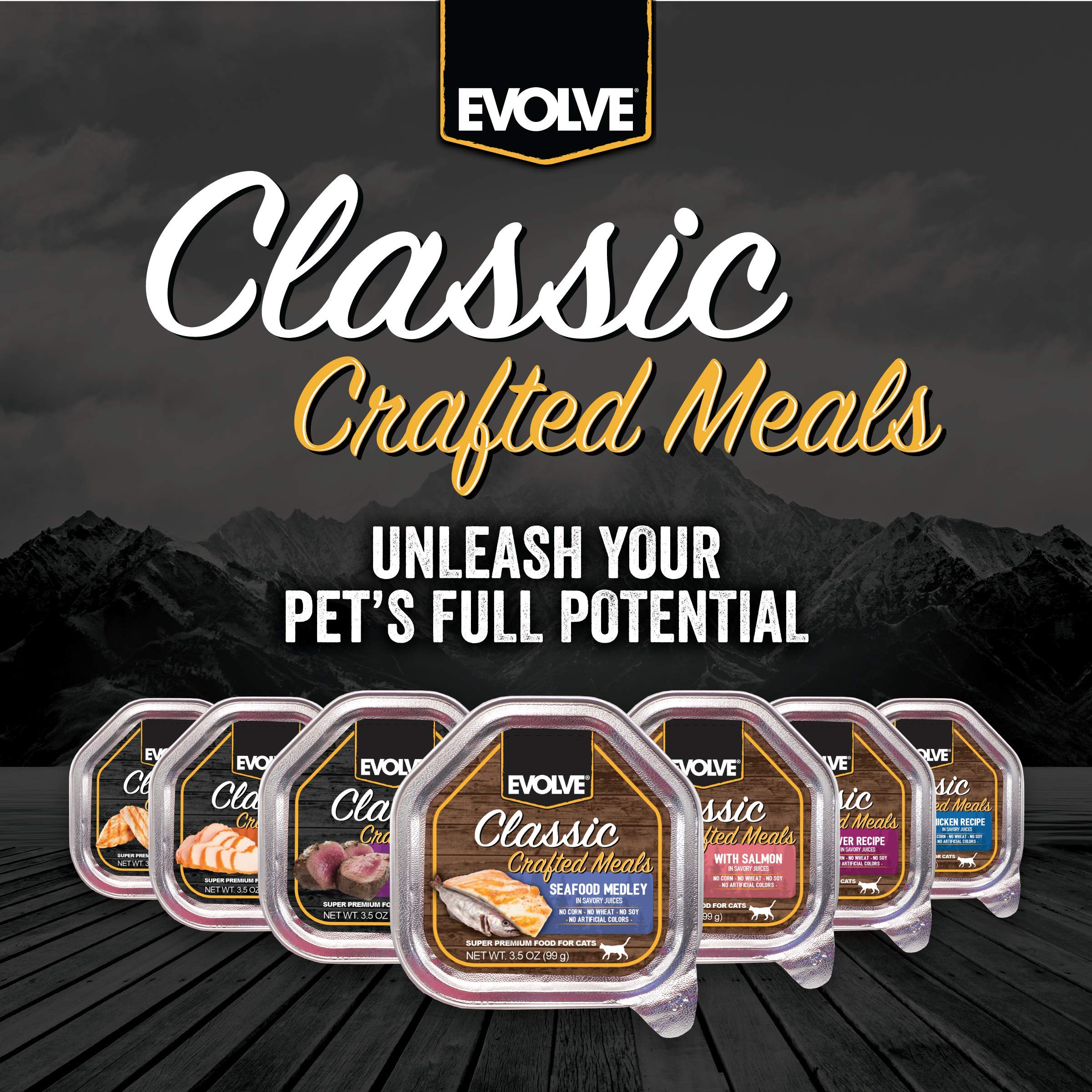 Evolve Classic Crafted Meals Salmon Recipe Dog Food (Pack of 15)