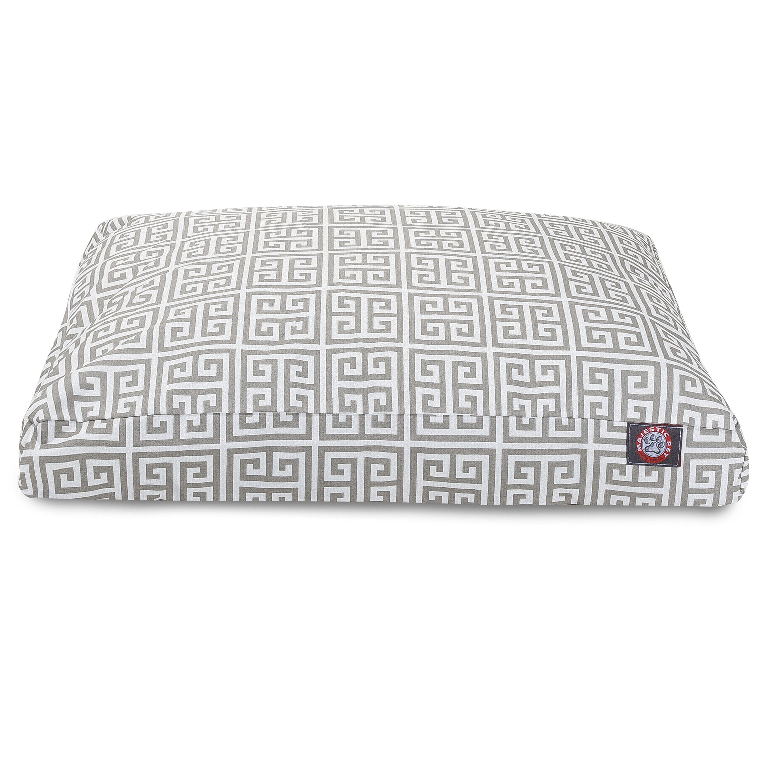 Grey Towers Small Rectangle Indoor Outdoor Pet Dog Bed With Removable Washable Cover By Majestic Pet Products
