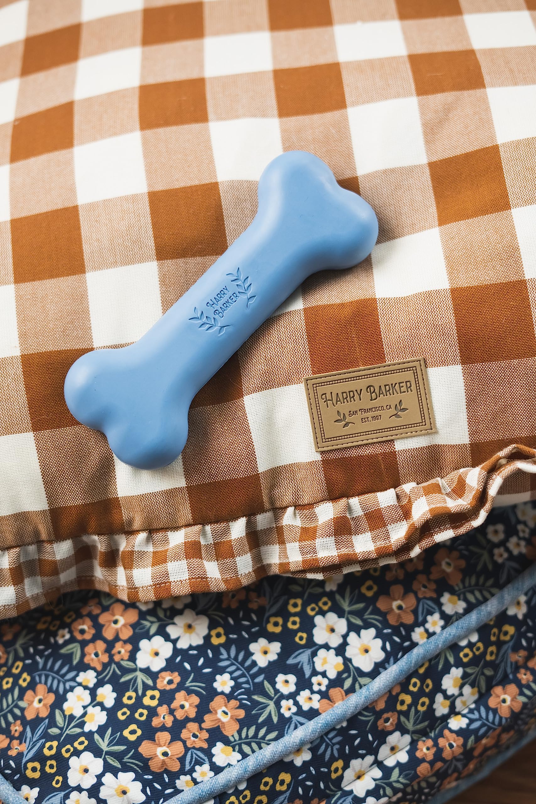 Harry Barker Rubber Balls And Rubber Chew Stick, Rubber Bone For Dogs - Large Bone