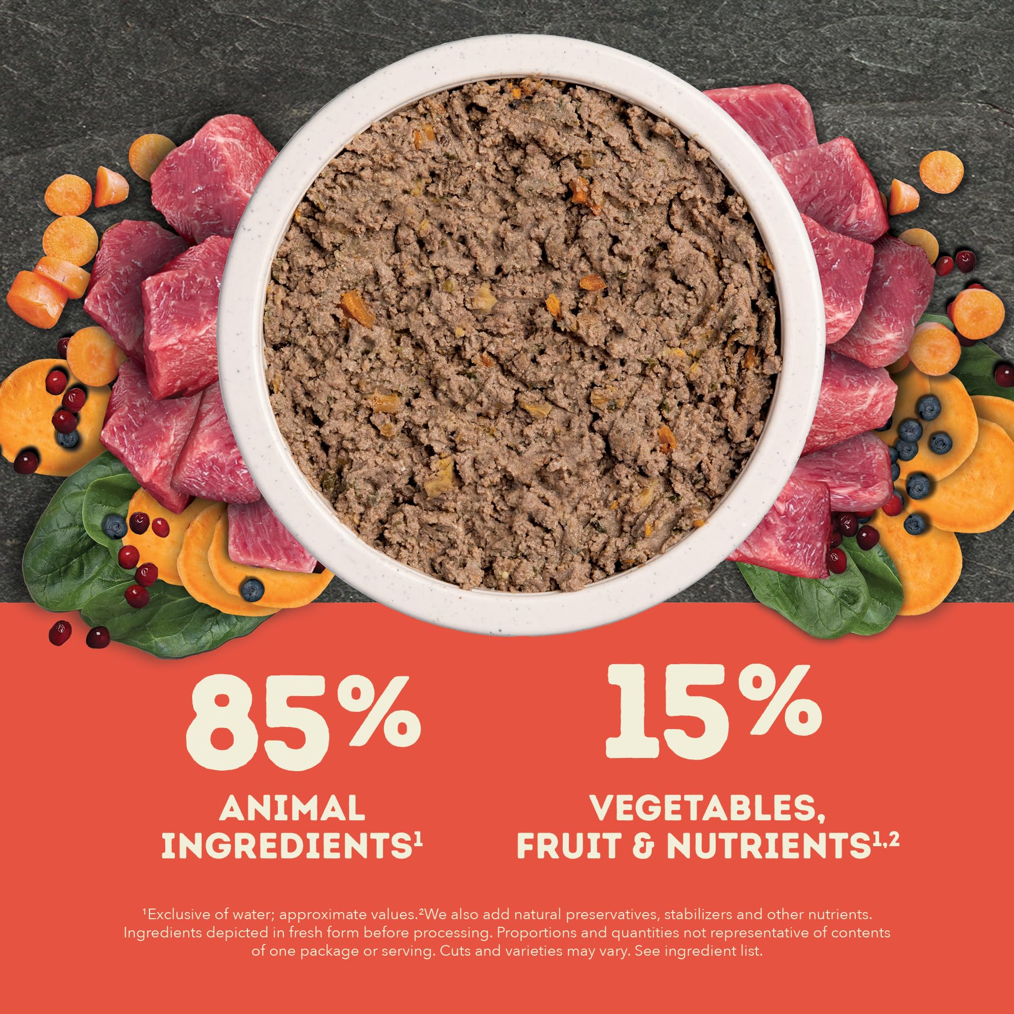 ACANA Premium Pate in Bone Broth Grain-Free Wet Dog Food Beef Recipe 12.8oz Cans (12 Count)