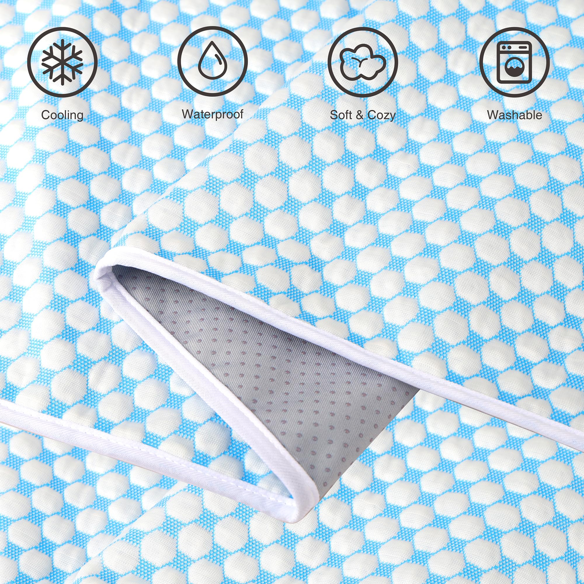 Zakapaws Chicute Cooling Dog Blanket For Sofa - 30X40 Waterproof Pet Blankets For Dog Bed Cover, Slip-Resistant Throw Blanket Fo