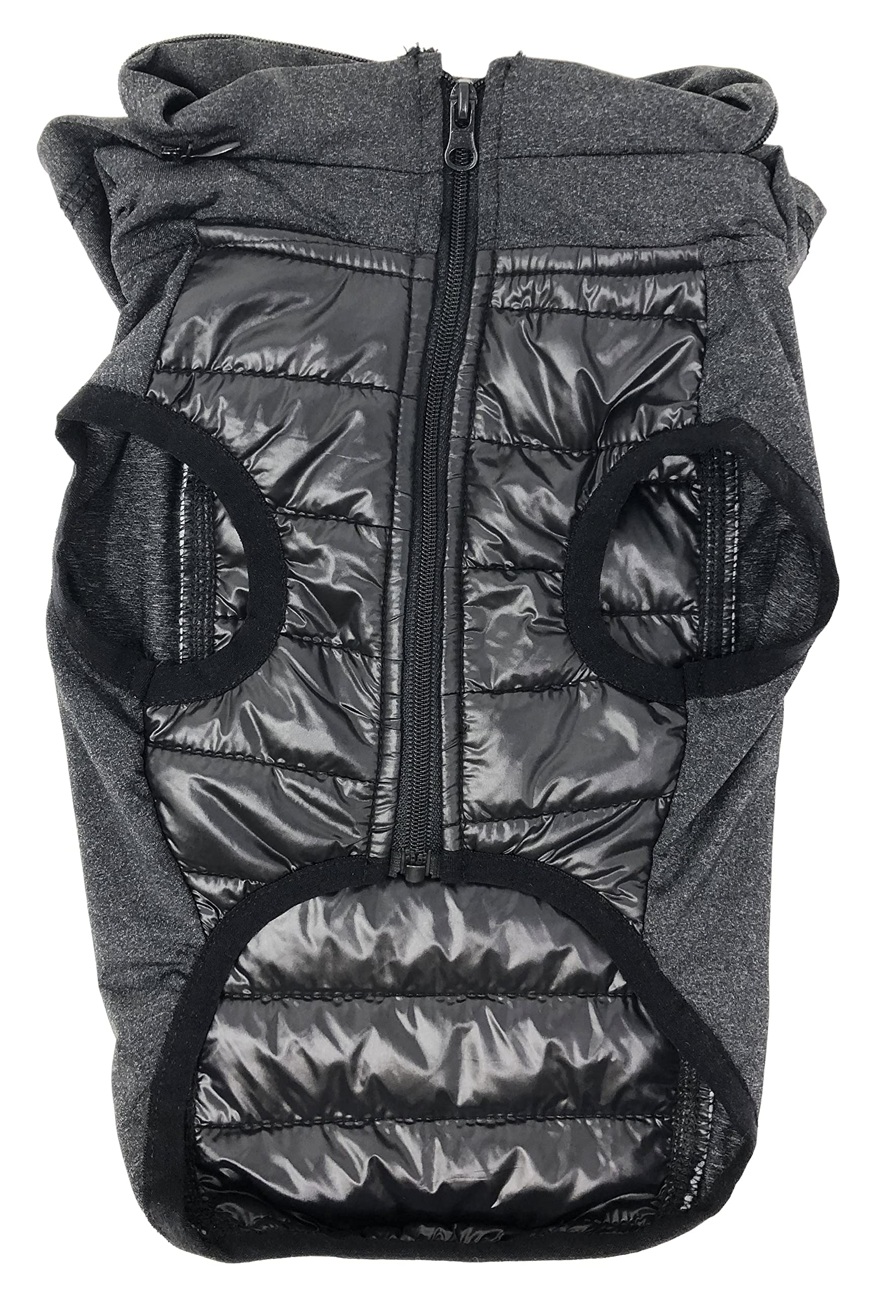 Pet Life Apex Lightweight Hybrid Stretch And Quick-Dry Dog Coat With Pop Out Hood, Sm, Black