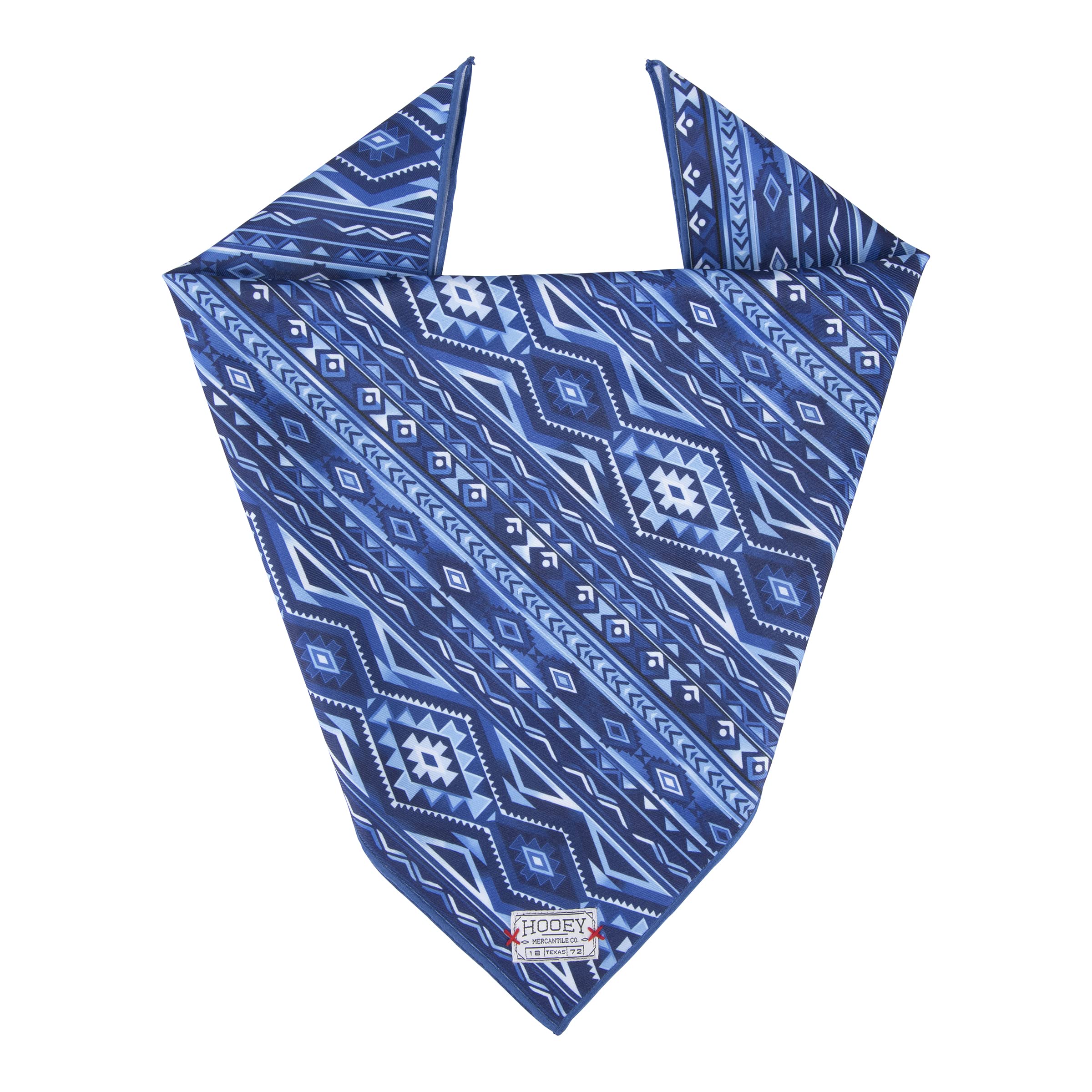 Hooey Mercantile Dog Bandana, Durable Polyester Dog Bandana With Graphic-Inspired Prints, Ombre Aztec, One Size