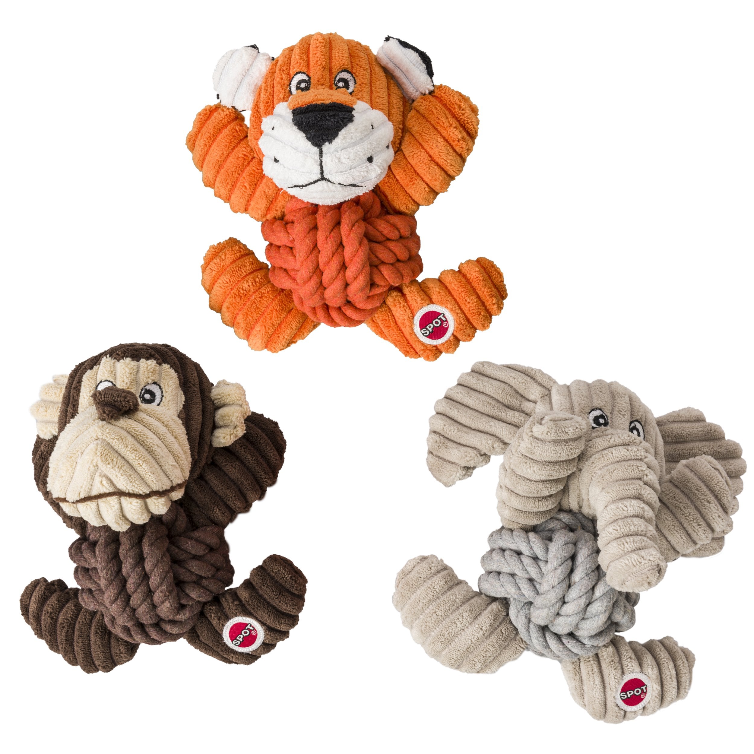 Spot Knot For Nothin' Dog Squeak Toys