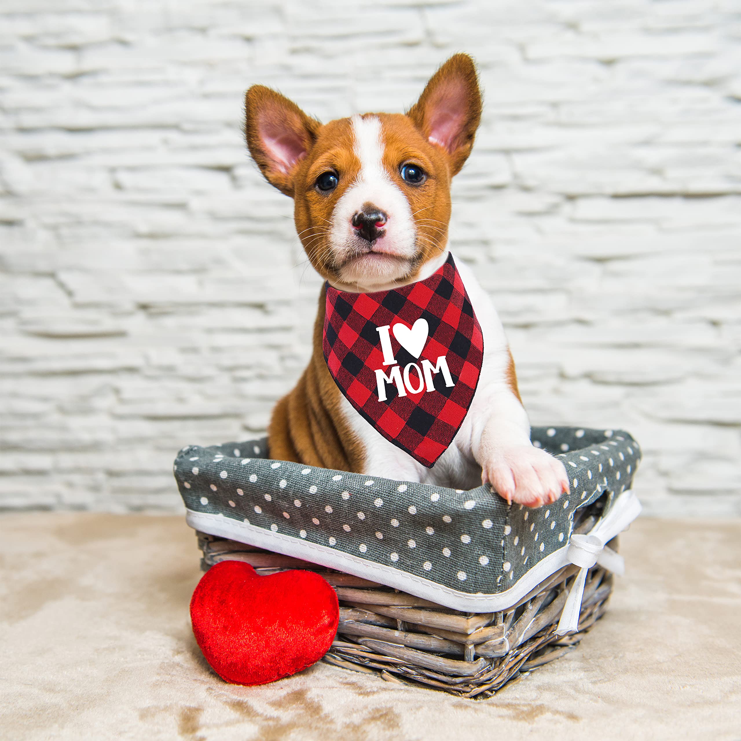 Mother'S Day Dog Bandana, Happy Mother'S Day Cat Bandana For Large Medium Small Pets Puppies (Large)