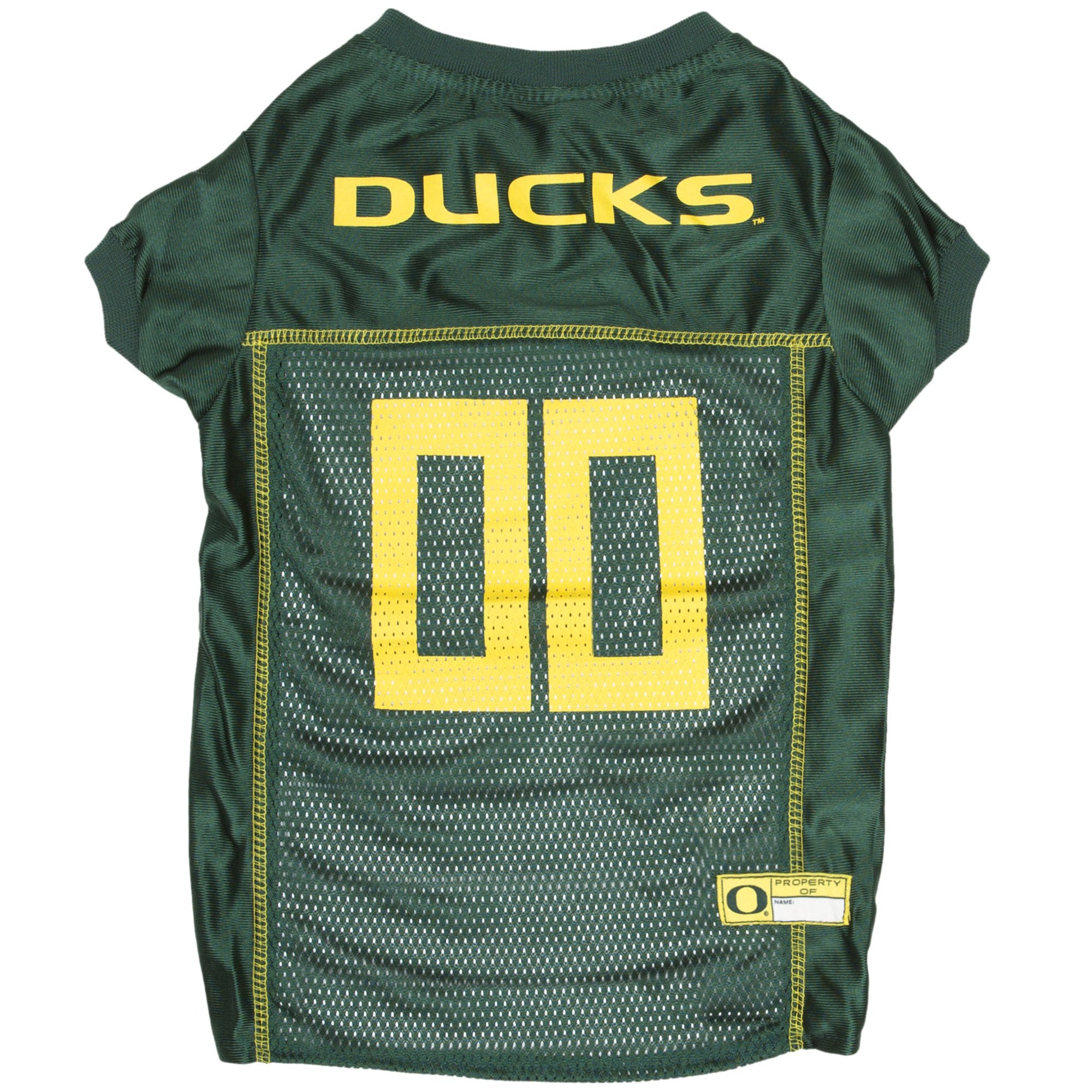 Pets First NCAA College Oregon Ducks Mesh Jersey for DOGS & CATS, Small.Licensed Dog Jersey with your Favorite Football/Basketba