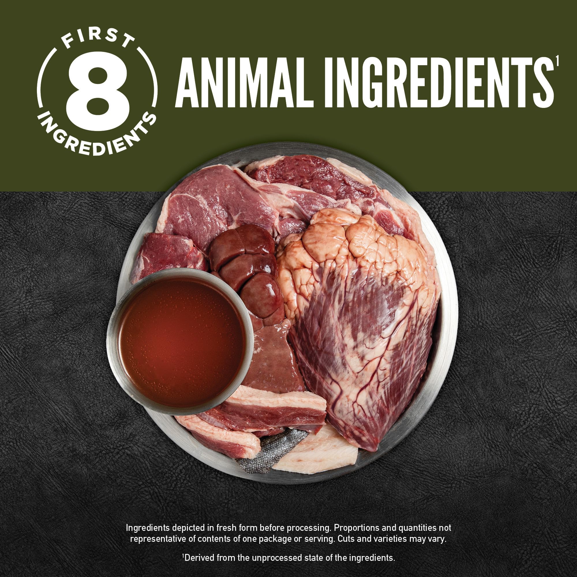 ORIJEN Tundra Stew Wet Dog Food, Grain-Free, 12.8 oz (Pack of 12), Premium Meat Shreds, Green