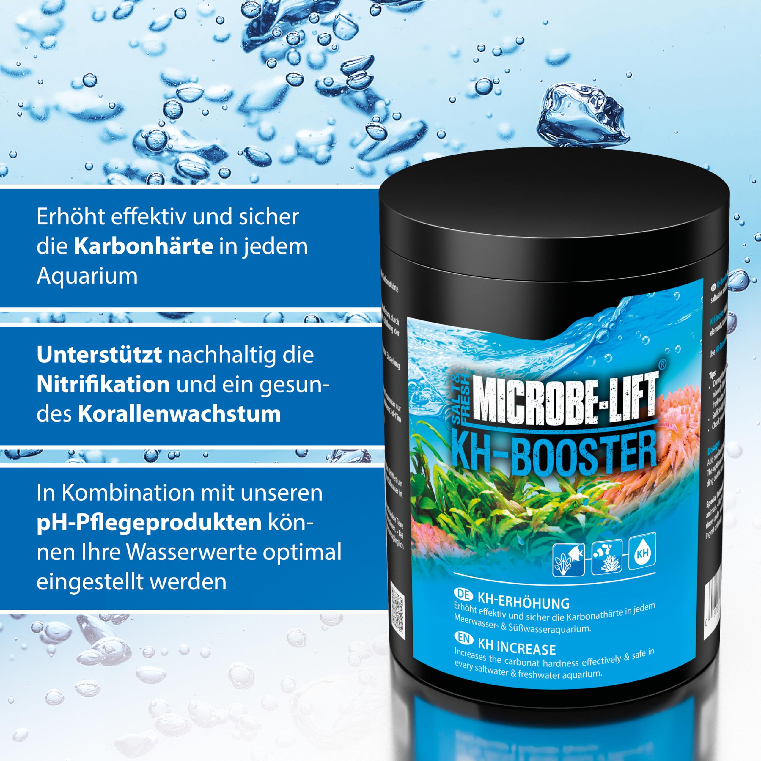 Microbe-Lift KH Bio-Active Booster (Carbonate Alkalinity) - 35 oz. (1,000 gr), (CABLG)
