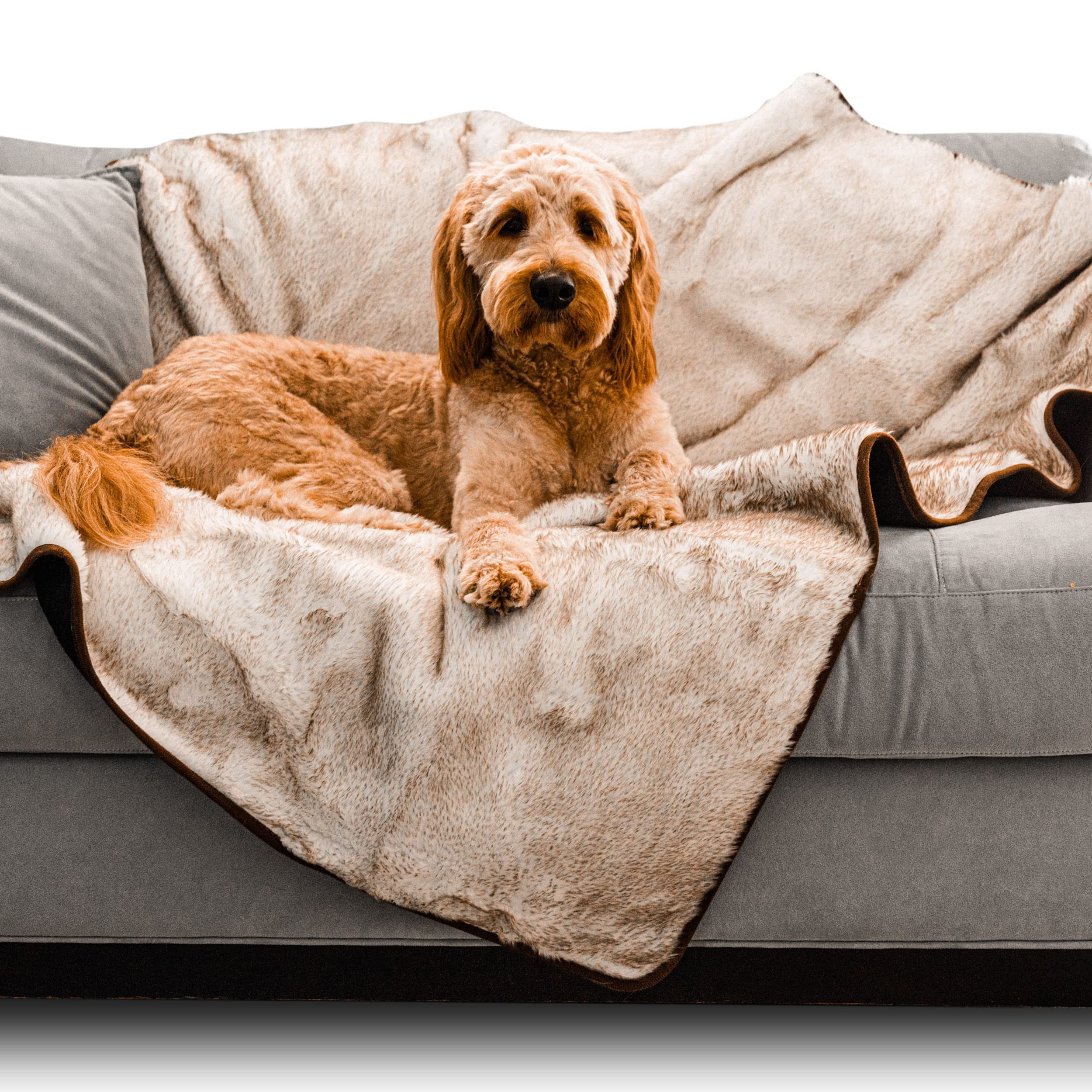 Pupprotector, Short Fur Throw, Soft Plush Waterproof Dog Blanket To Protect Car Seats And Furniture