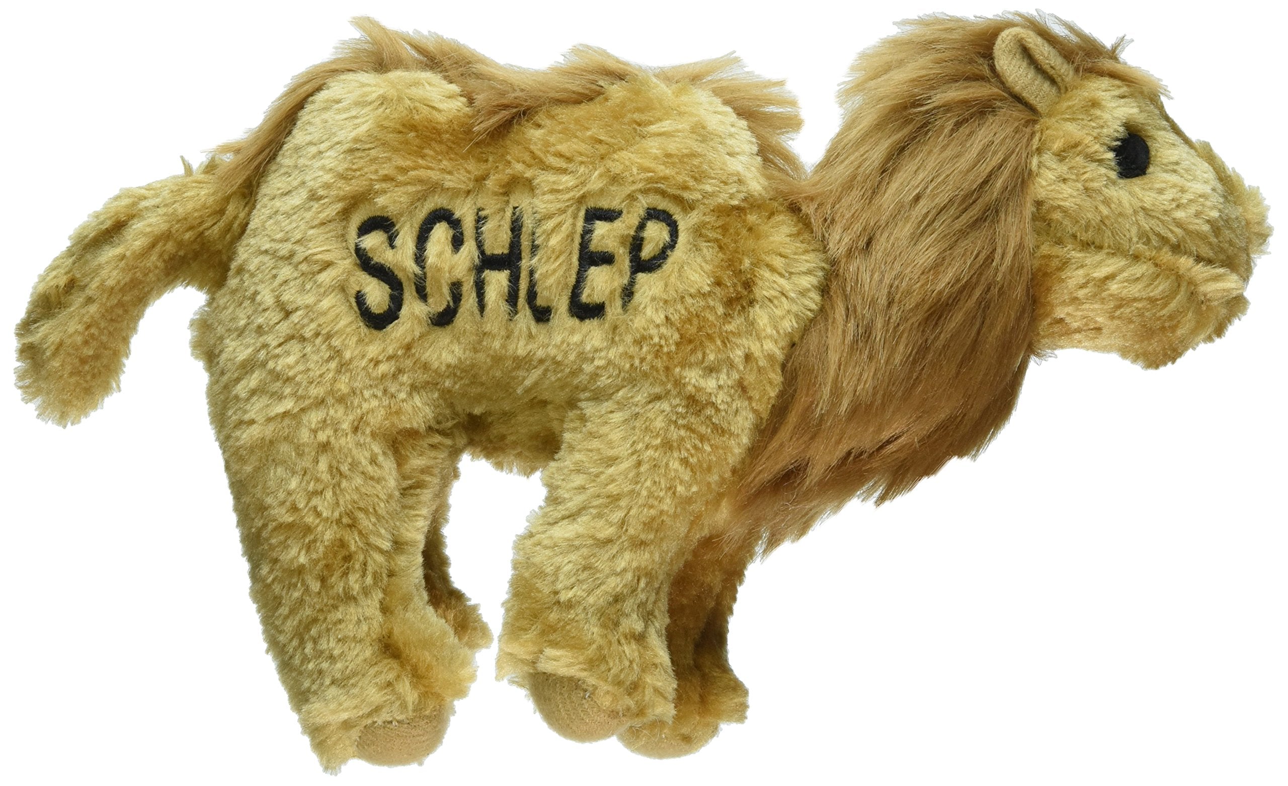 Copa Judaica Chewish Treat Schlep Camel Squeaker Plush Dog Toy, 7.5 by 2 by 6-Inch, Brown