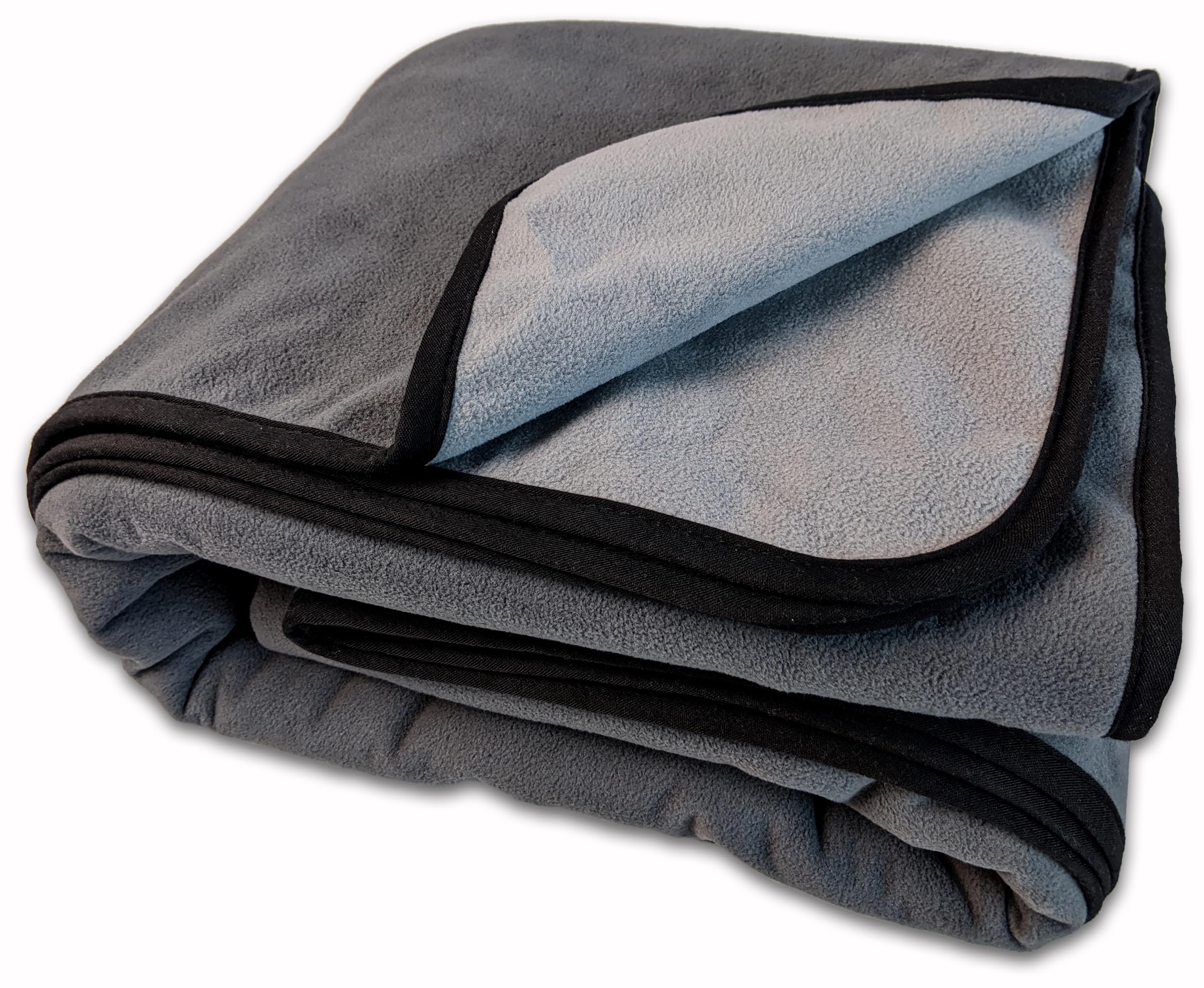 Wesbrad 100% Leak Proof, Waterproof Bed Cover, Totally Pee Proof, Ez-Wash, Durable, 3 Layer Blanket (Queen-King 90'X80', Slate Grey, Cool Grey) Adults, Pets, Dogs, Cats