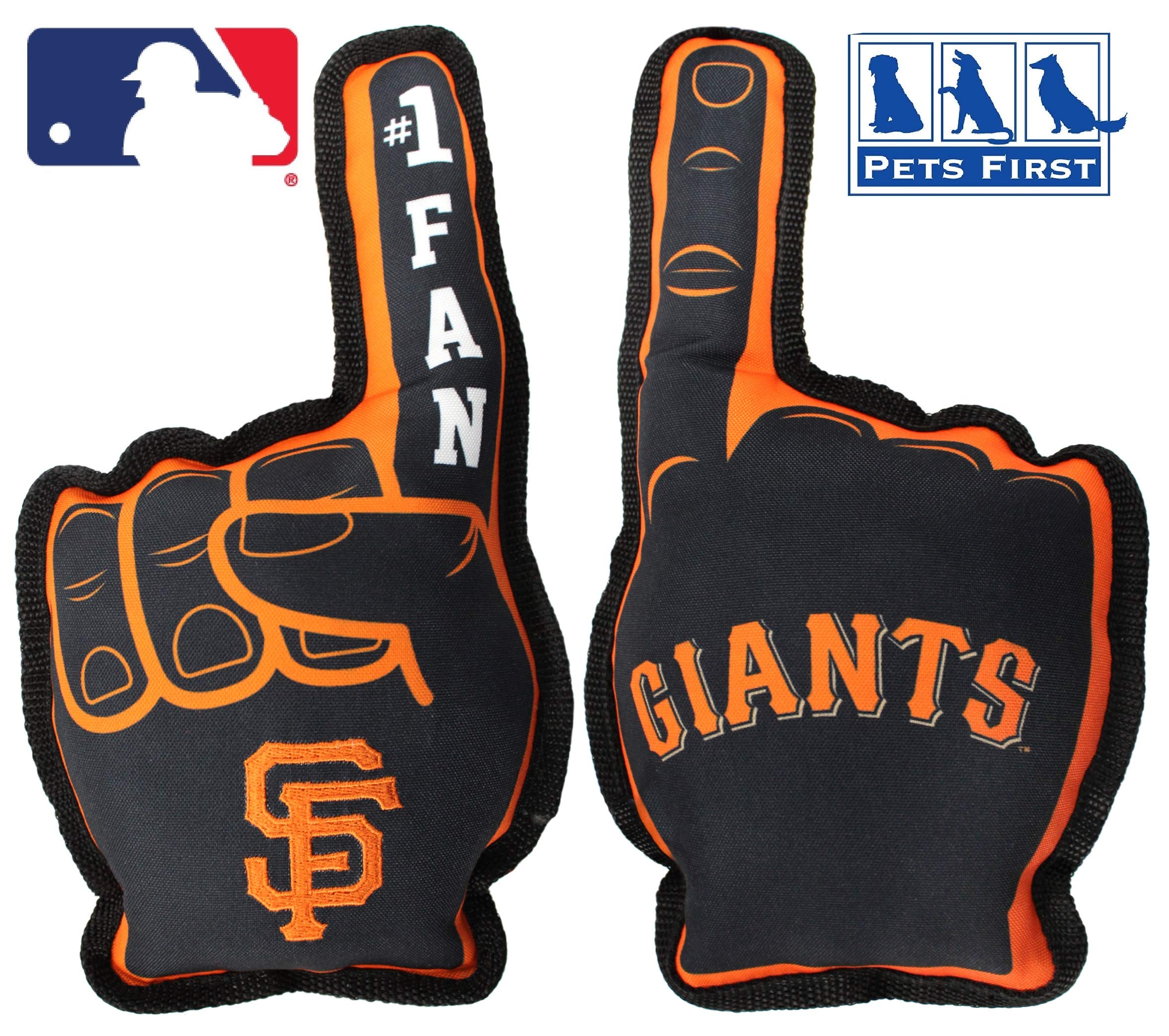 Pets First MLB San Francisco Giants Best Sports Dog Toy, Black, 14 x 5