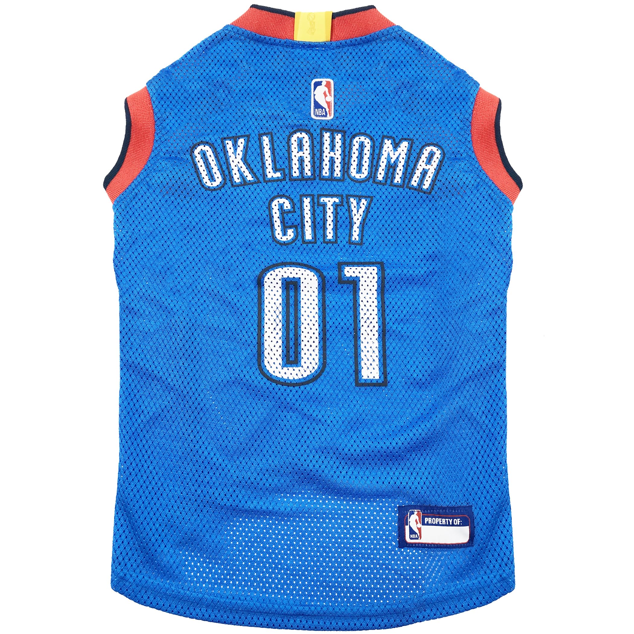 NBA OKLAHOMA CITY THUNDER DOG Jersey, X-Small - Tank Top Basketball Pet Jersey