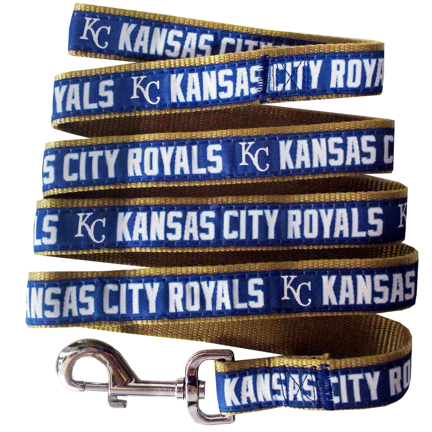 MLB PET Leash, Medium, Kansas City Royals Dog Leash, Baseball Team Leash for Dogs & Cats. A Shiny & Colorful Dog & Cat Leash wit