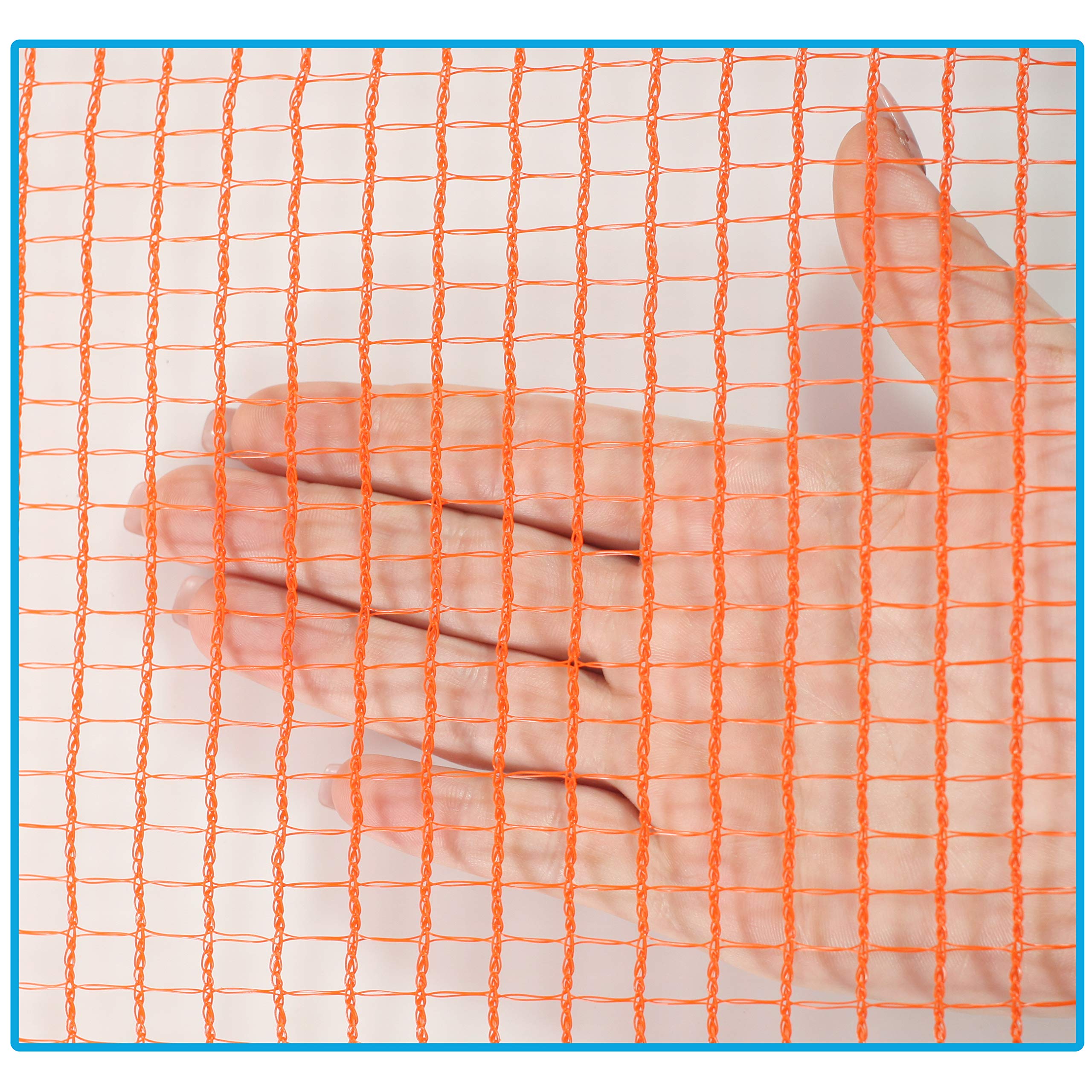 Kidkusion Driveway Safety Net | Not Retractable | Orange | 18' | Outdoor Barrier; Playtime Safety; Yard Safety