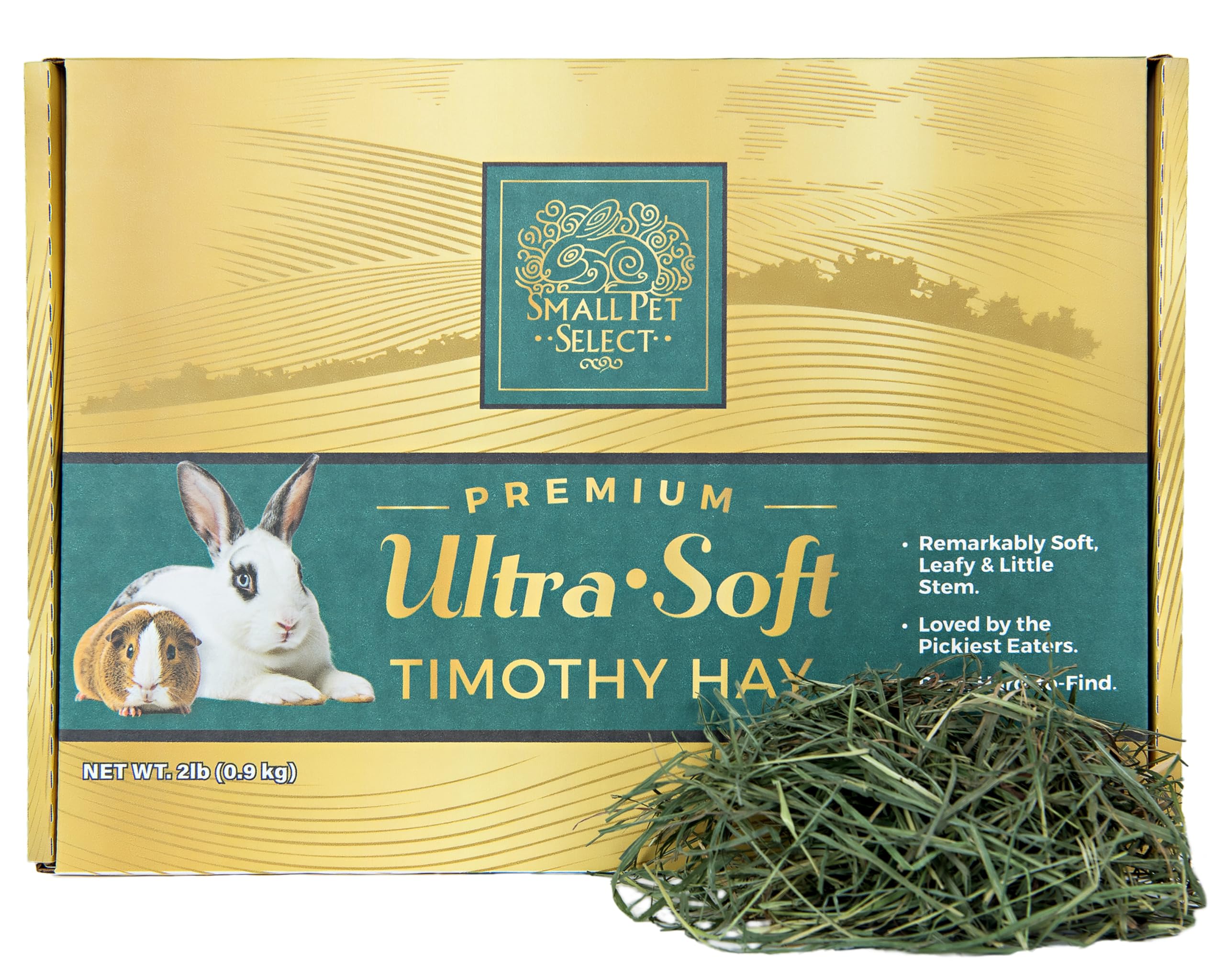 Small Pet Select - Premium Ultra Soft Timothy Hay, Rabbits, Guinea Pigs, Chinchillas, 2lb