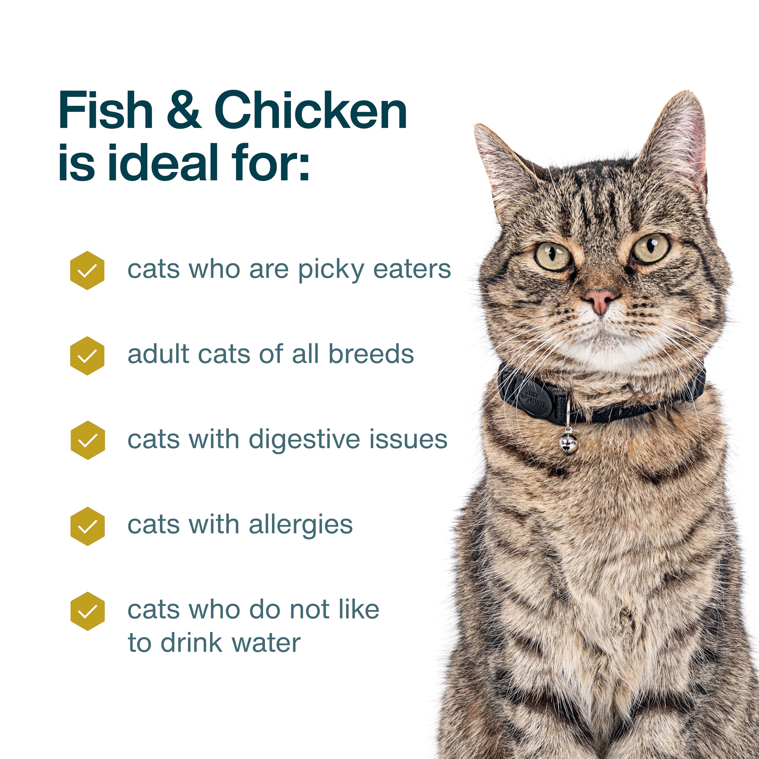 JustFoodForDogs Frozen Fresh Wet Cat Food, Human Grade, Fish & Chicken, 18 Oz (7 Pack)