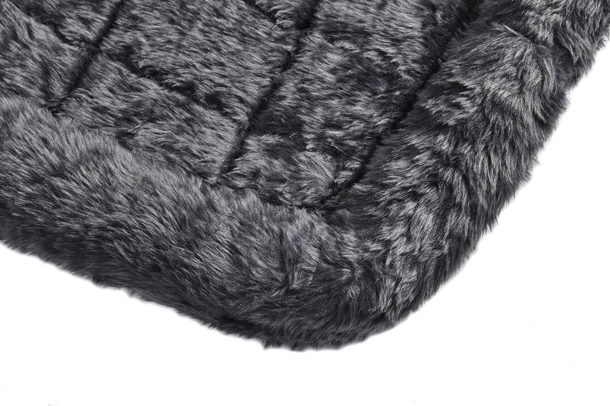 Midwest Quiet Time Bolster Gray Dog Bed, 18' L X 12' W, Xx-Small