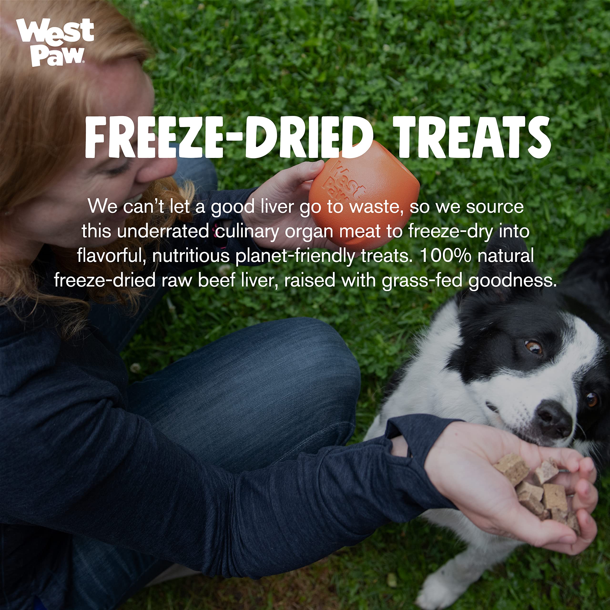 WEST PAW Freeze-Dried Raw All Natural Dog and Puppy Training Treats, Single Ingredient, Humanely Raised and Sustainably Sourced,