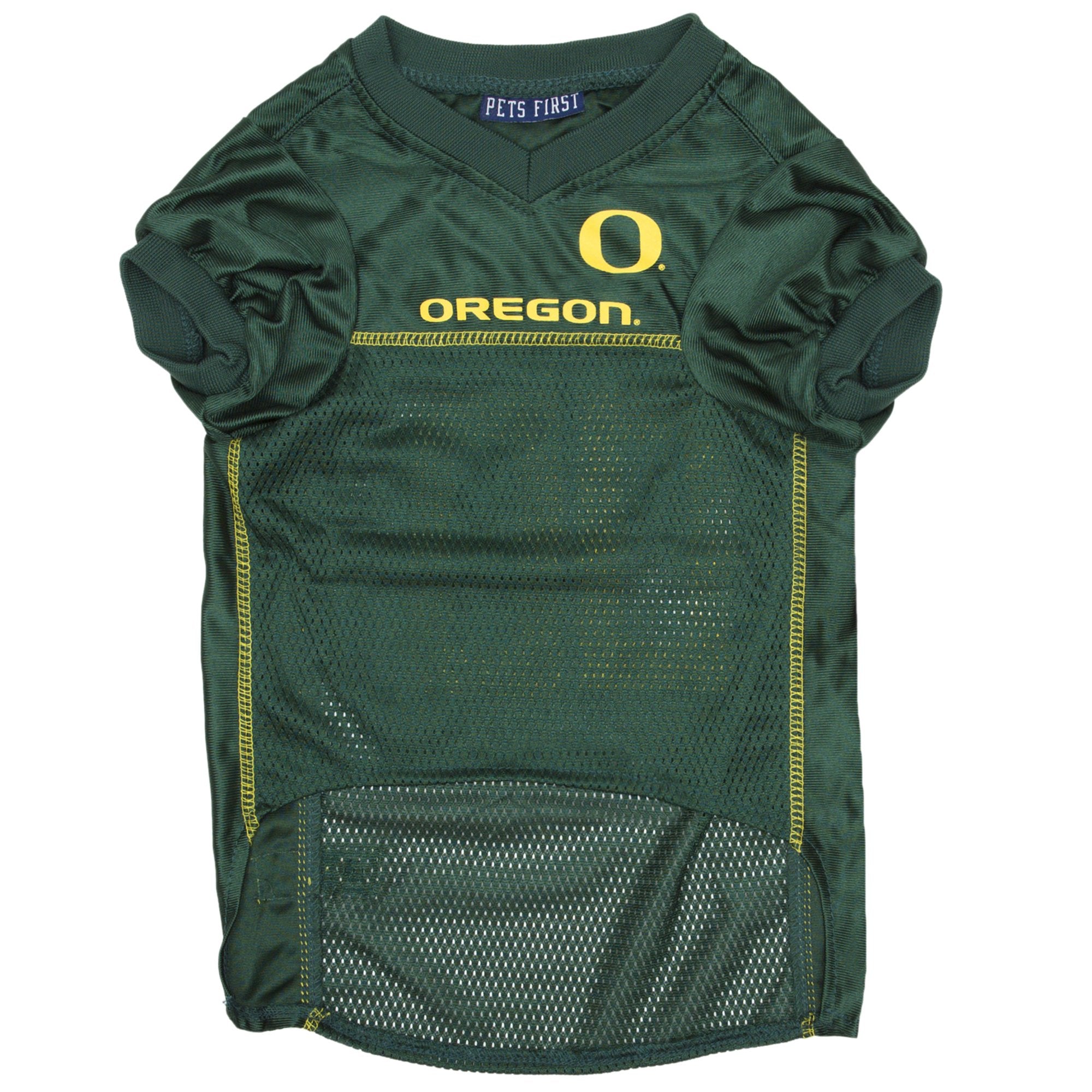Pets First NCAA College Oregon Ducks Mesh Jersey for DOGS & CATS, Medium. Licensed Dog Jersey with your Favorite Football/Basket