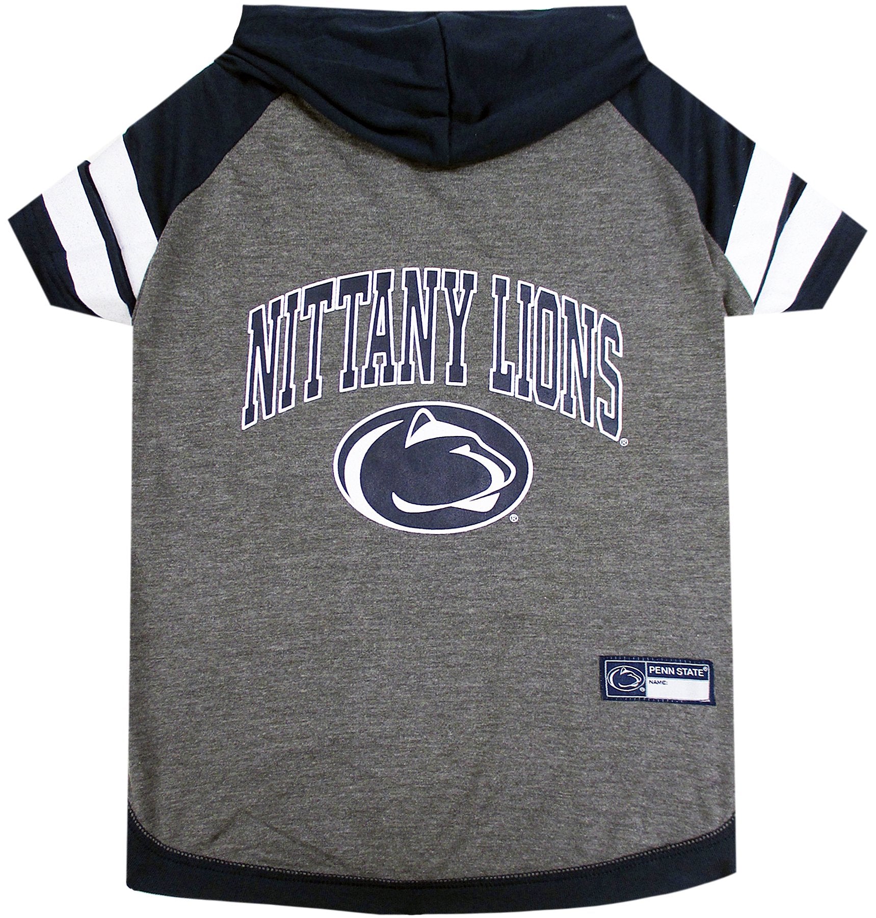 NCAA PENN STATE NITTANY LIONS HOODIE for DOGS & CATS, SMALL COLLEGIATE Licensed DOG HOODY Tee Shirt. Sports HOODY T-Shirt for Pe