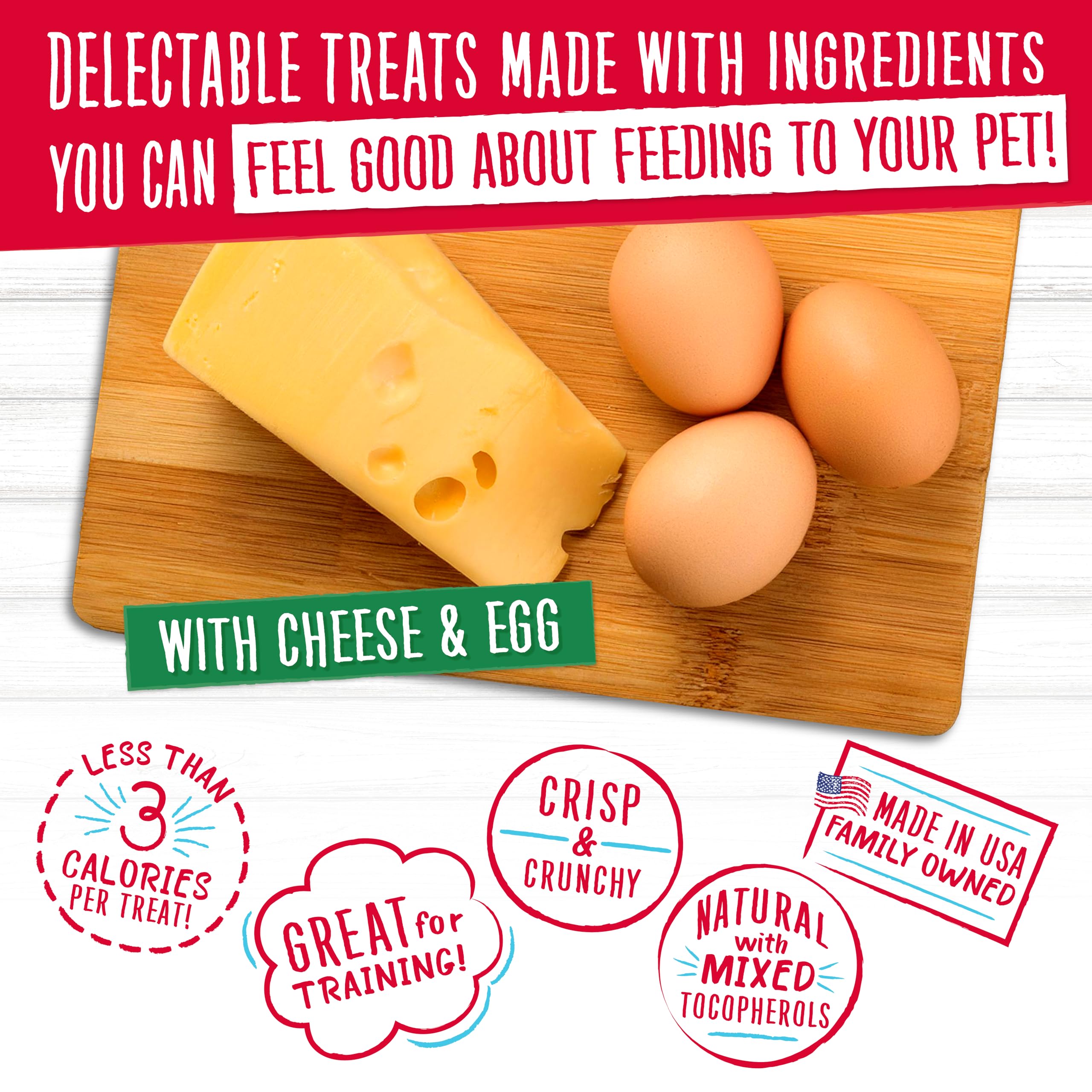 Charlee Bear Dog Treat, 16-Ounce, Cheese/Egg