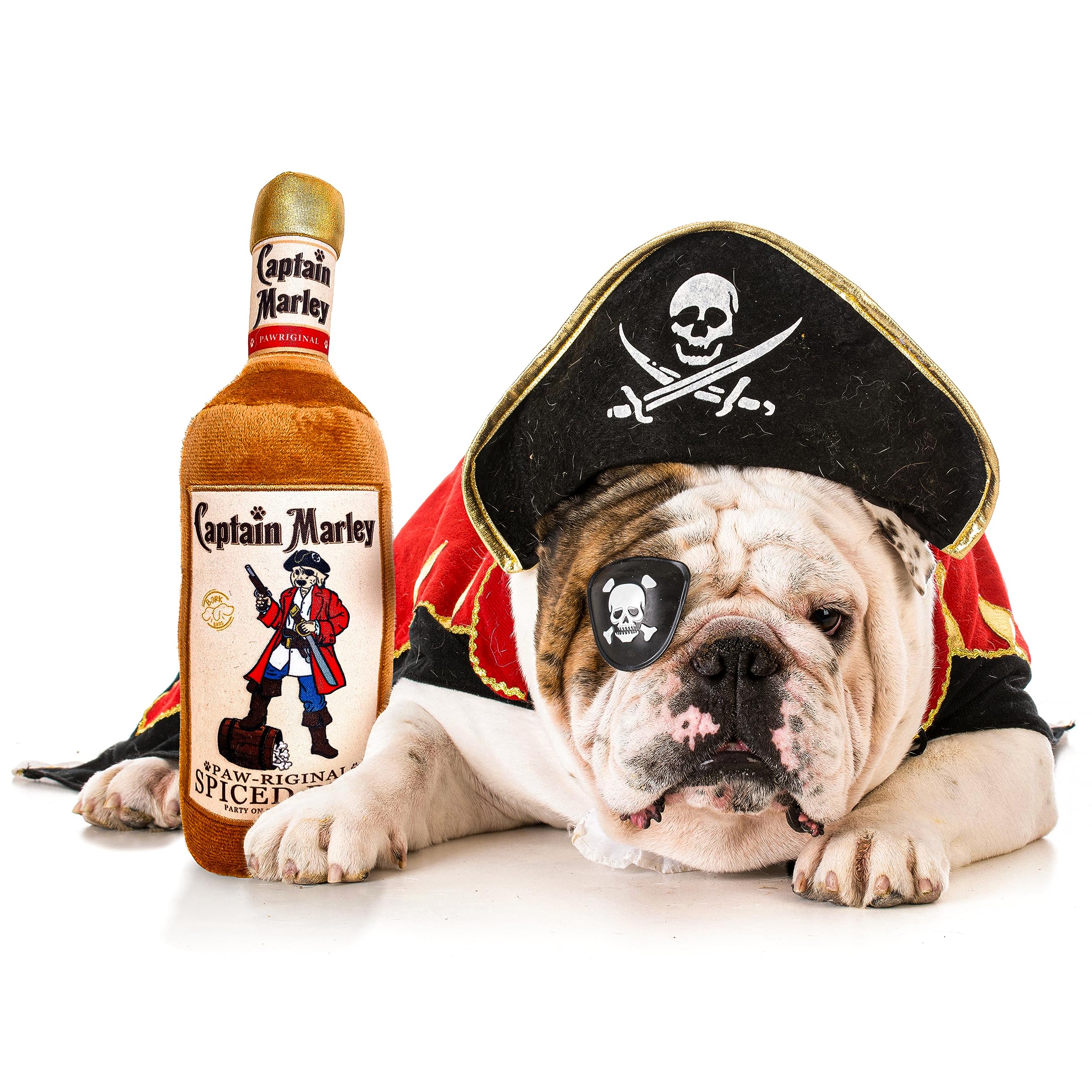 Bark Bros - Liquor Bottle Dog Toy - Plush Squeaky Dog Toys Funny Drink Parody - Alcohol Dog Toy - Dog Birthday Toy - Cute Dog To