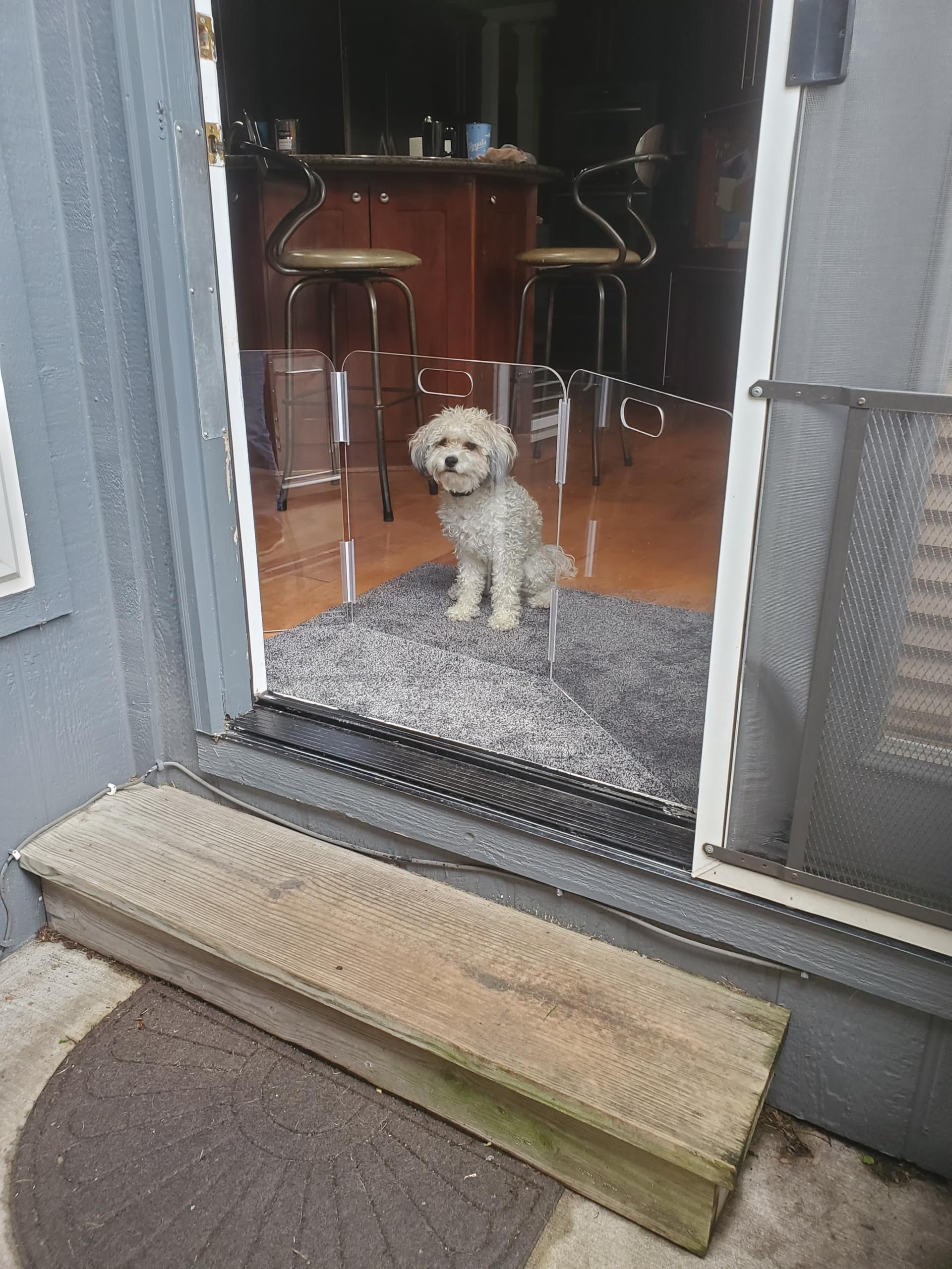 Pet Barrier (3-Panel) | Free-Standing Pet Gate | Foldable | Protect Your Indoor Living Spaces, Decorations, and Important Items