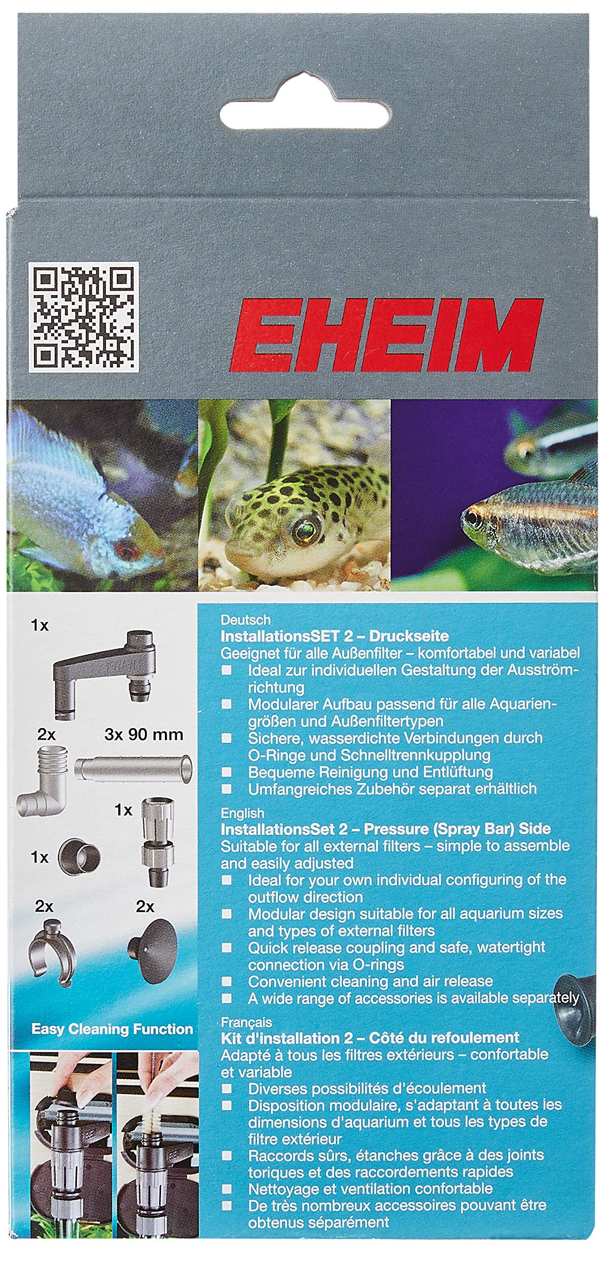 Eheim AEH4004310 Spray Bar Set 494 Canister Filters Parts for Aquarium Black 494 1/2 ID