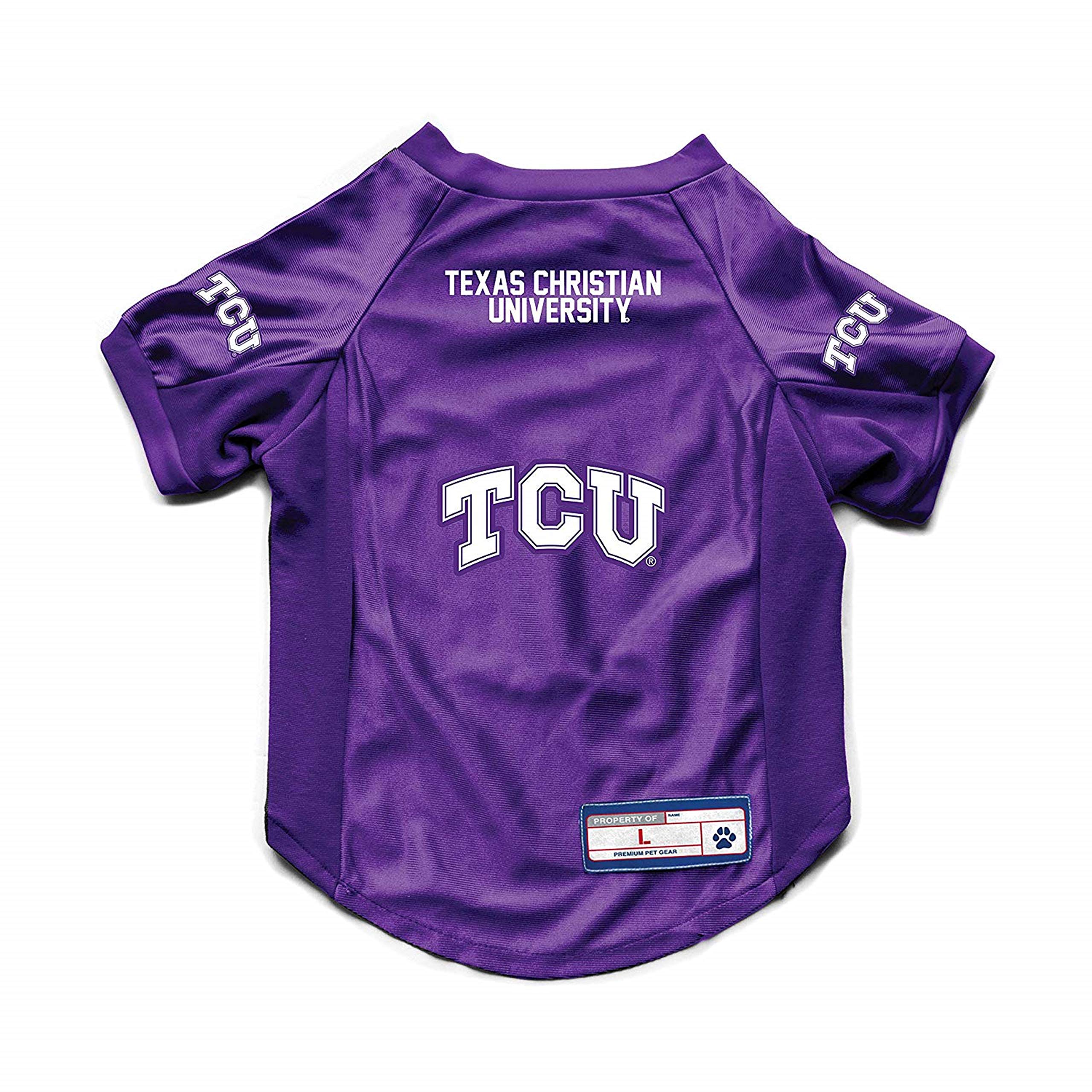 Tcu Horned Frogs Pet Jersey Stretch Size S - Special Order