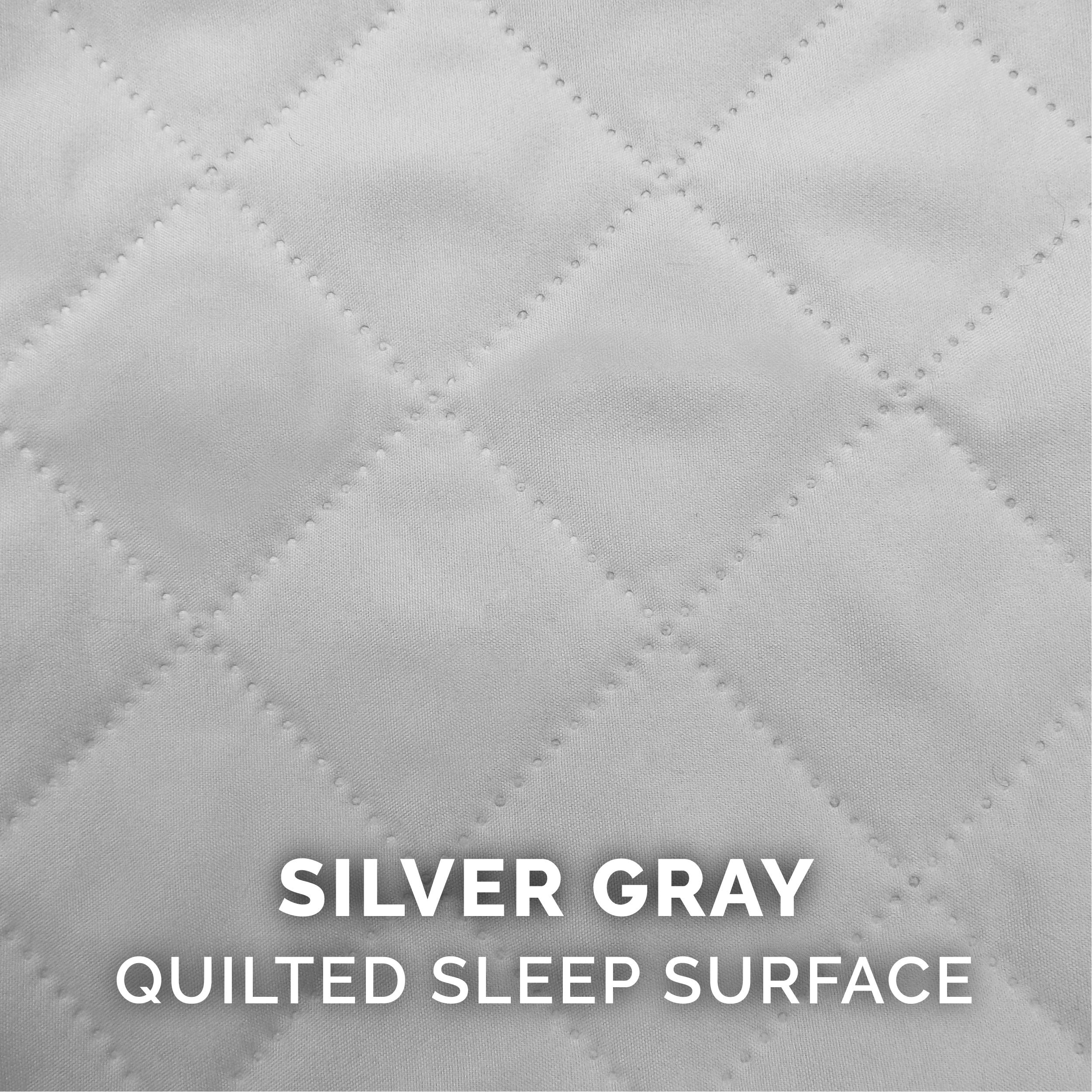 Furhaven Quilted Dog Bed Cover - Machine Washable, Large, Silver Gray, Model CVR-45401017