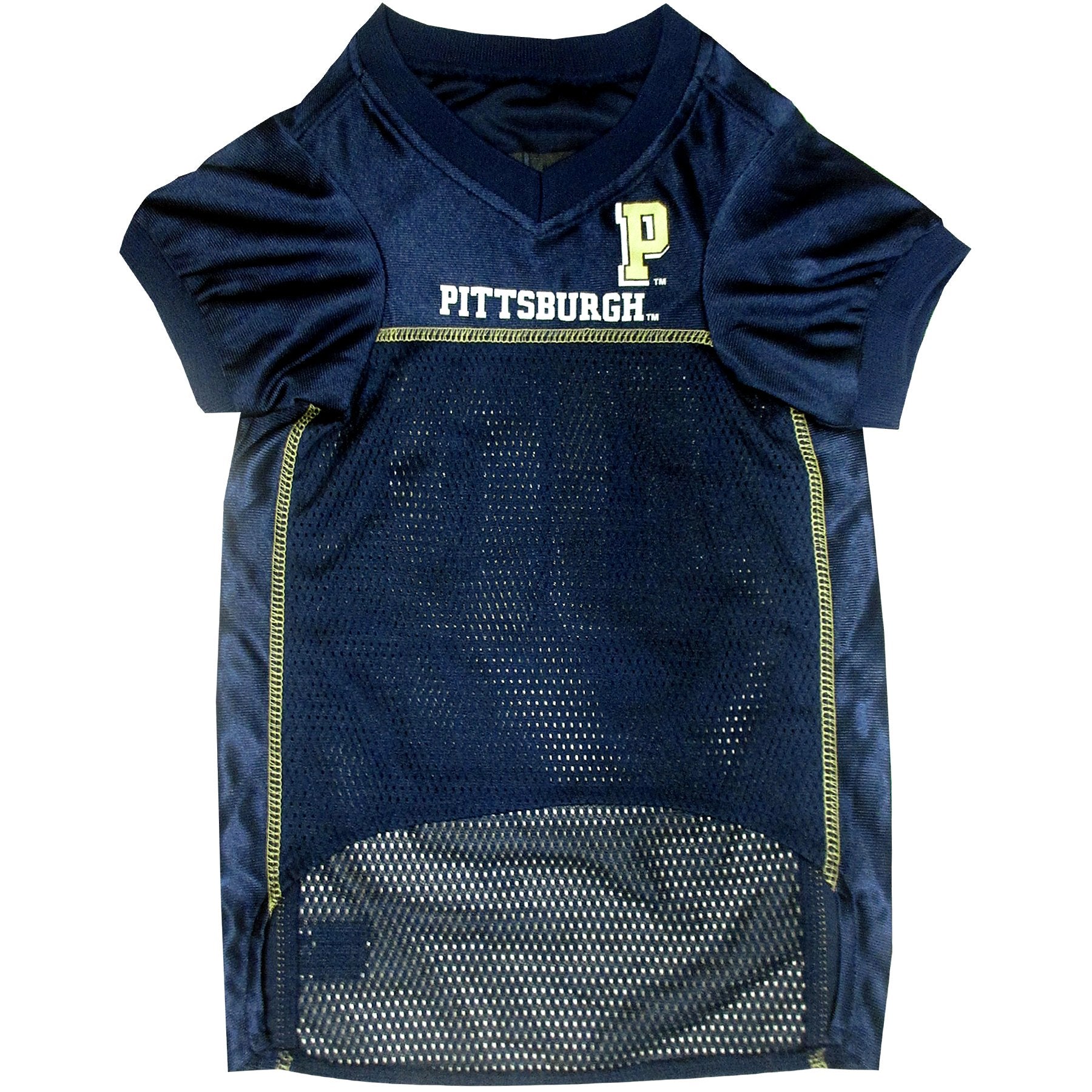 Pets First NCAA College Pittsburgh Panthers Mesh Jersey for DOGS & CATS, Large. Licensed Dog Jersey with your Favorite Football/