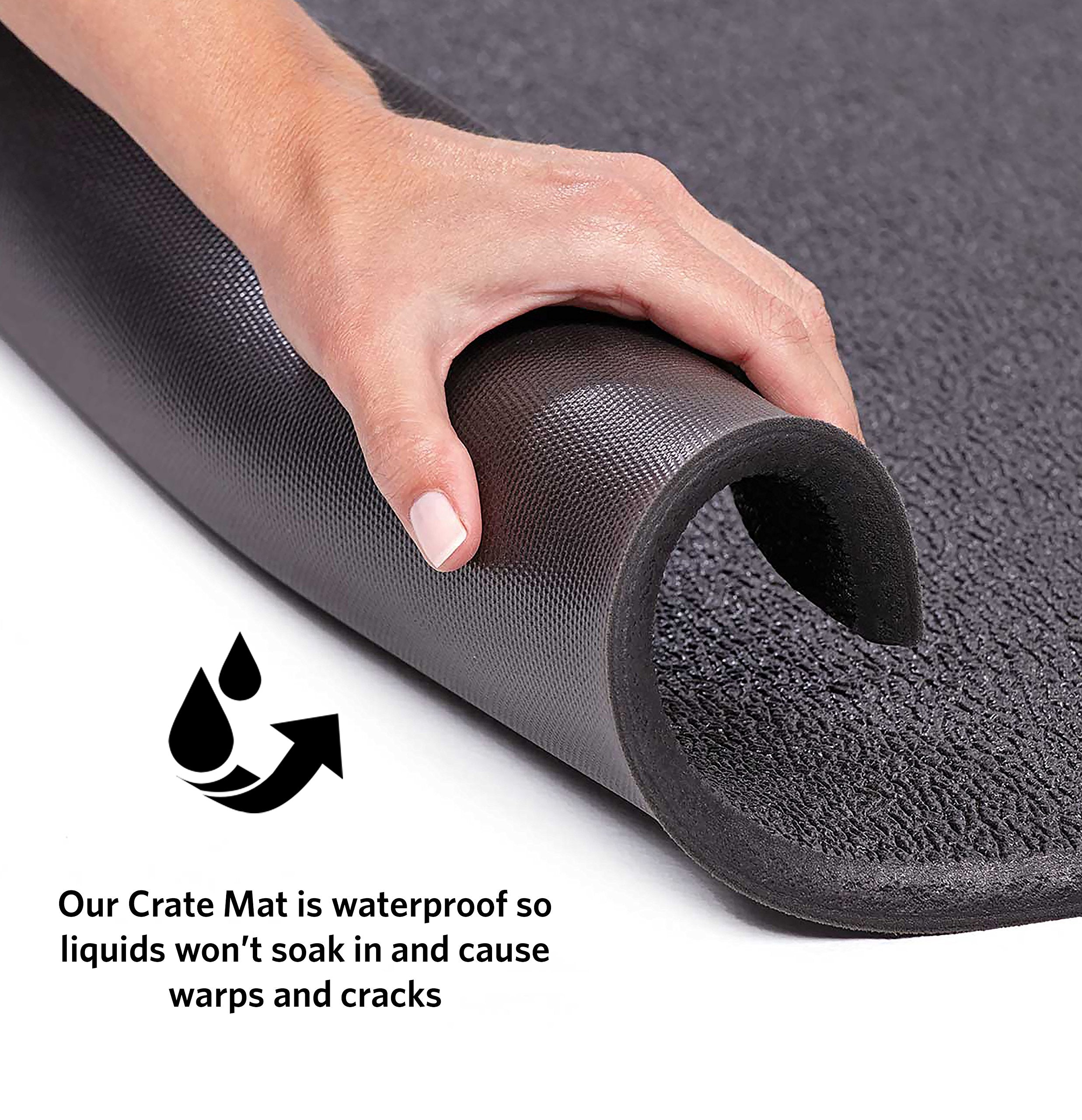 Midwest Homes For Pets Cushioned Dog Crate Mate, 42 Inch Black