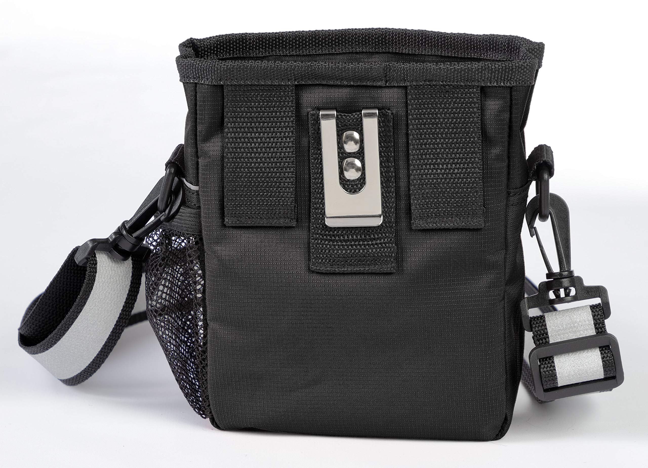 Mobile Dog Gear, Small Dog Walking Bag, Day or Night Reflective, 6 by 7 Inches